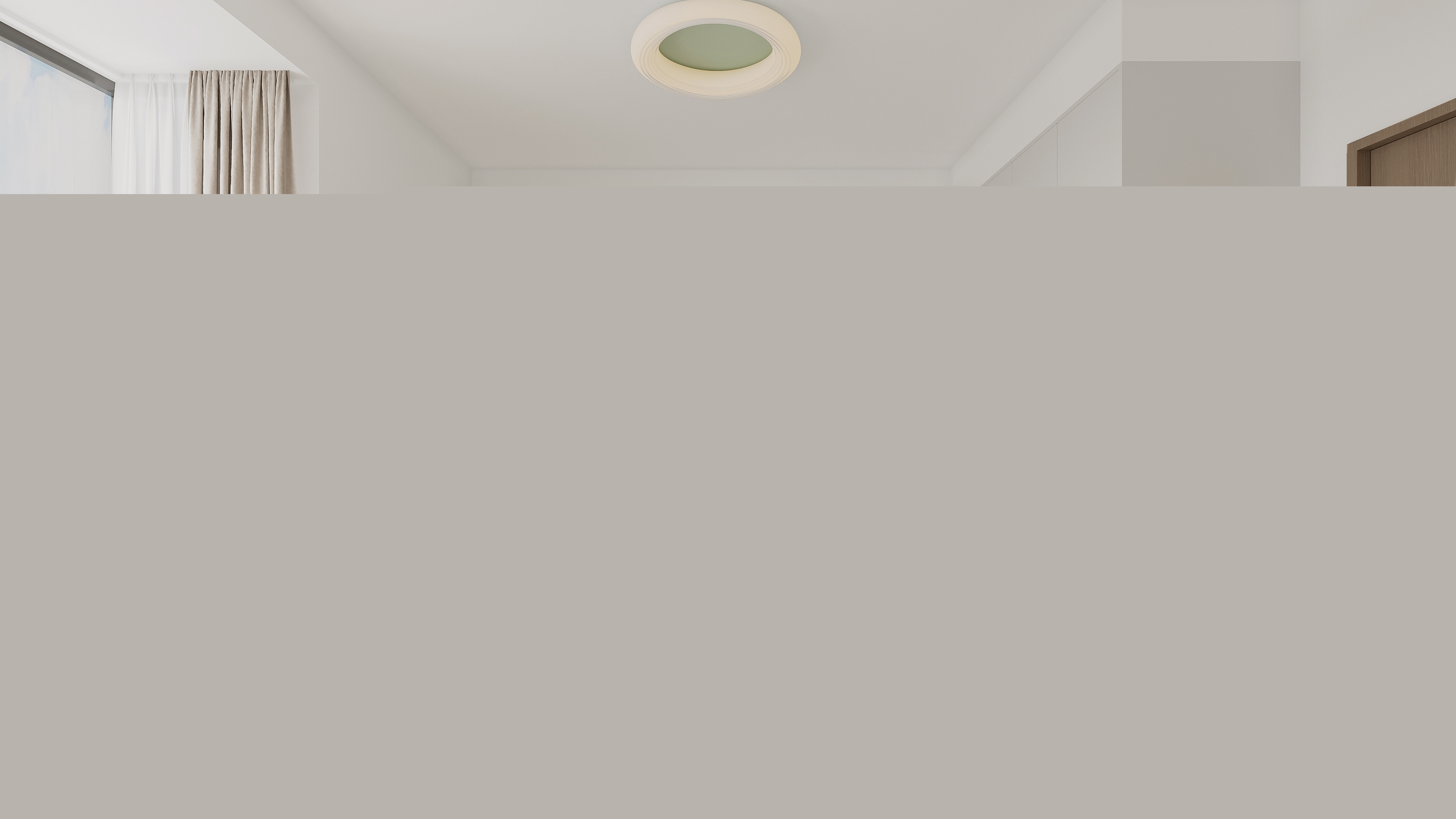 會(huì)同水岸綠城120㎡雅致現(xiàn)代三居室 裝修案例效果圖-4