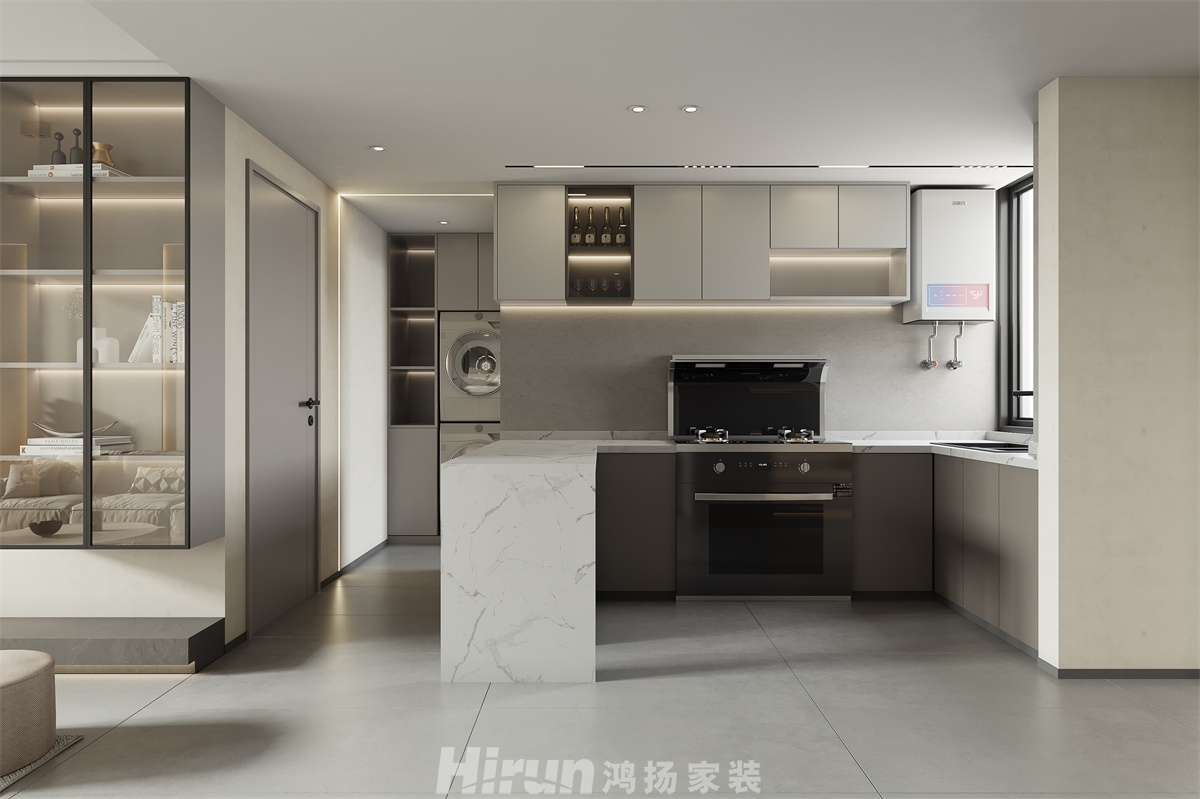 建發央著140㎡雅致現代復式 裝修案例效果圖-3