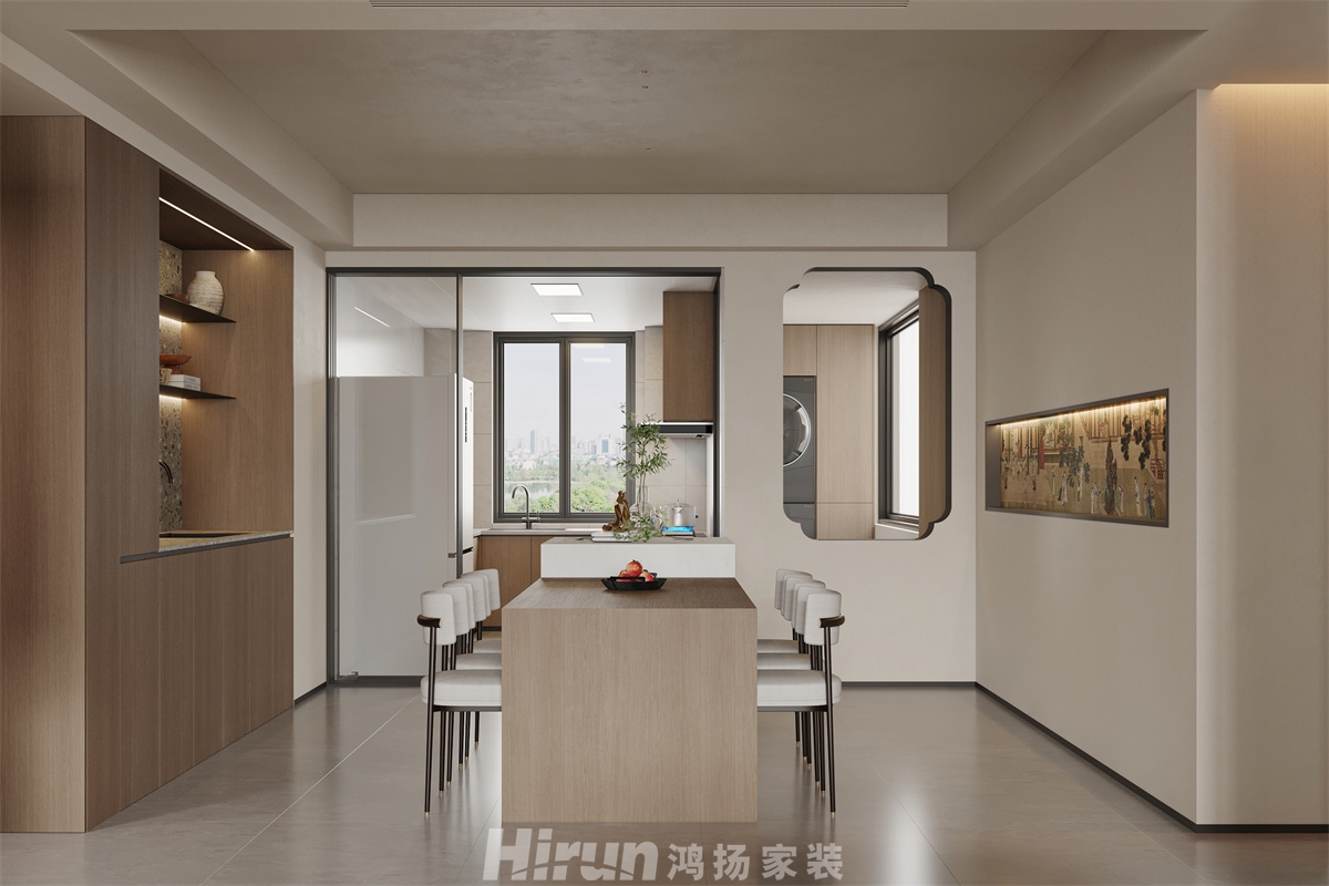 中聯啟呈花園220㎡復合寫意大平層 裝修案例效果圖-1