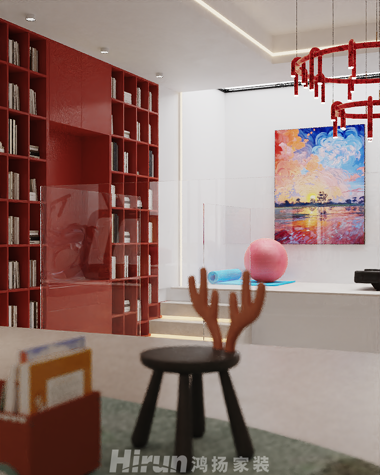 溪山悅500㎡藝術室界疊墅 裝修案例效果圖-5