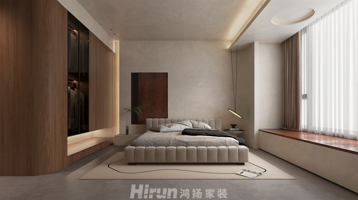 麓云國際240㎡極簡詫寂大平層 裝修案例效果圖-7