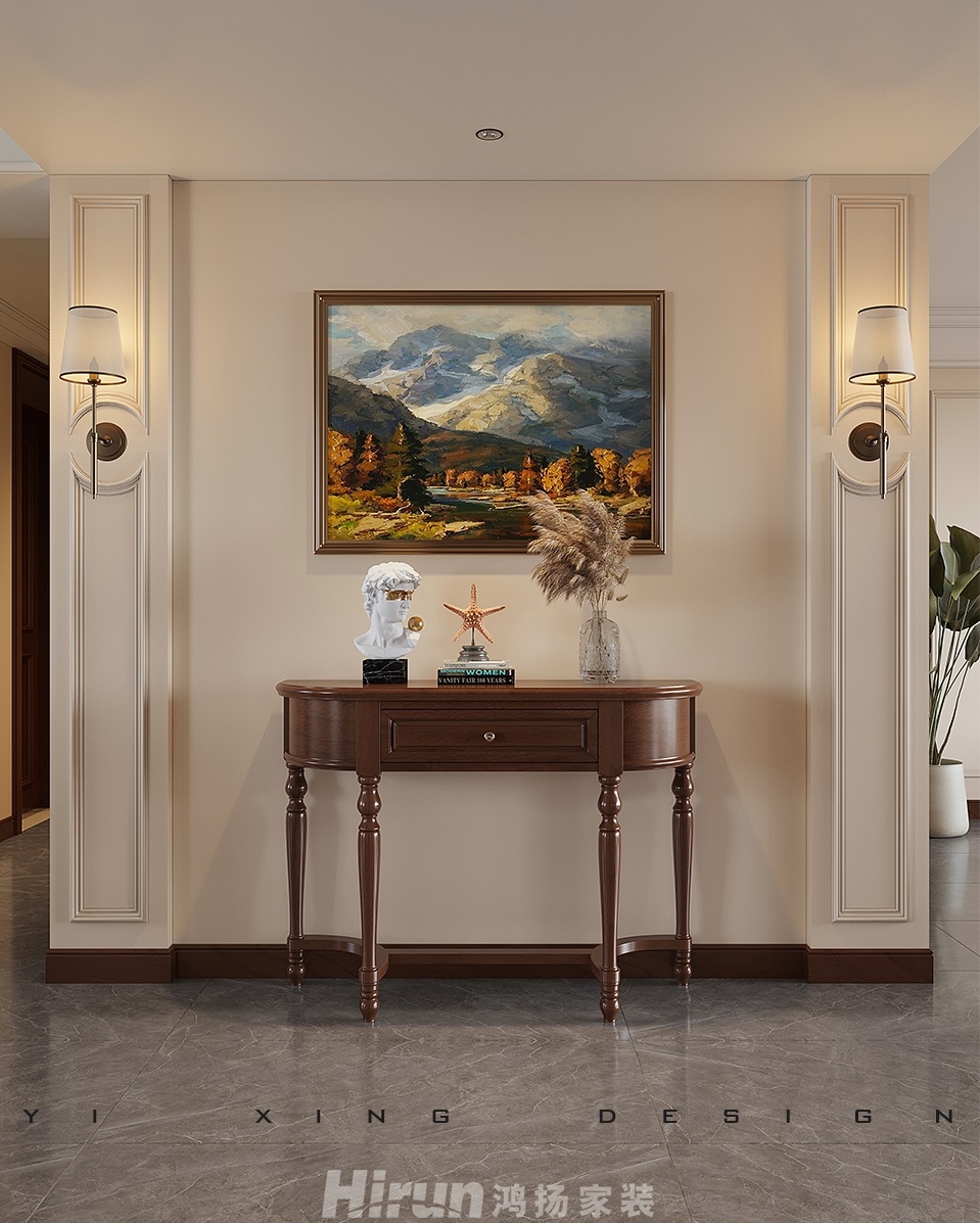 保利天匯190㎡歐美香頌大平層 裝修案例效果圖-3