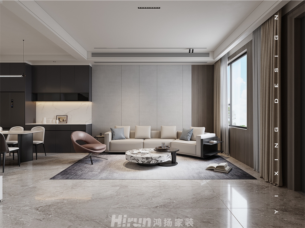 湖山賦300㎡雅致現代別墅 裝修案例效果圖-4