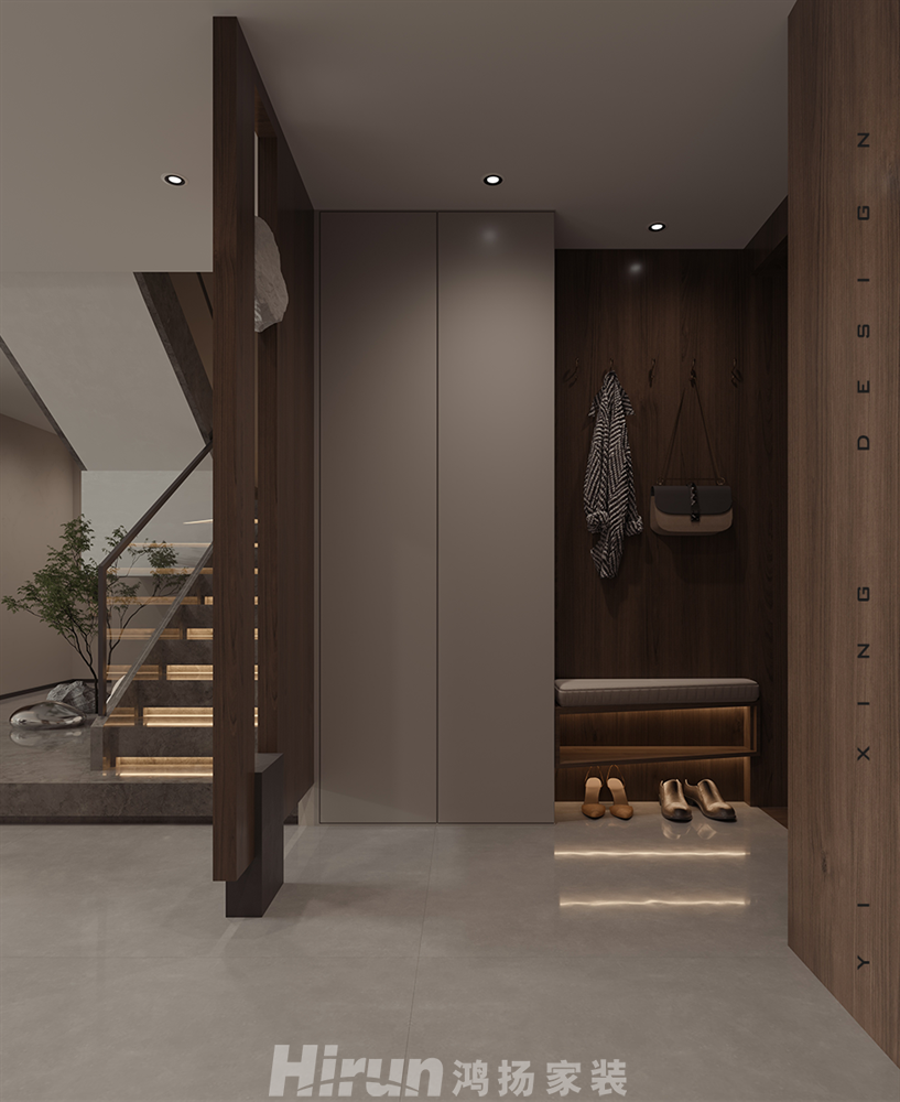 建發(fā)央著175㎡雅致現(xiàn)代復(fù)式 裝修案例效果圖-4