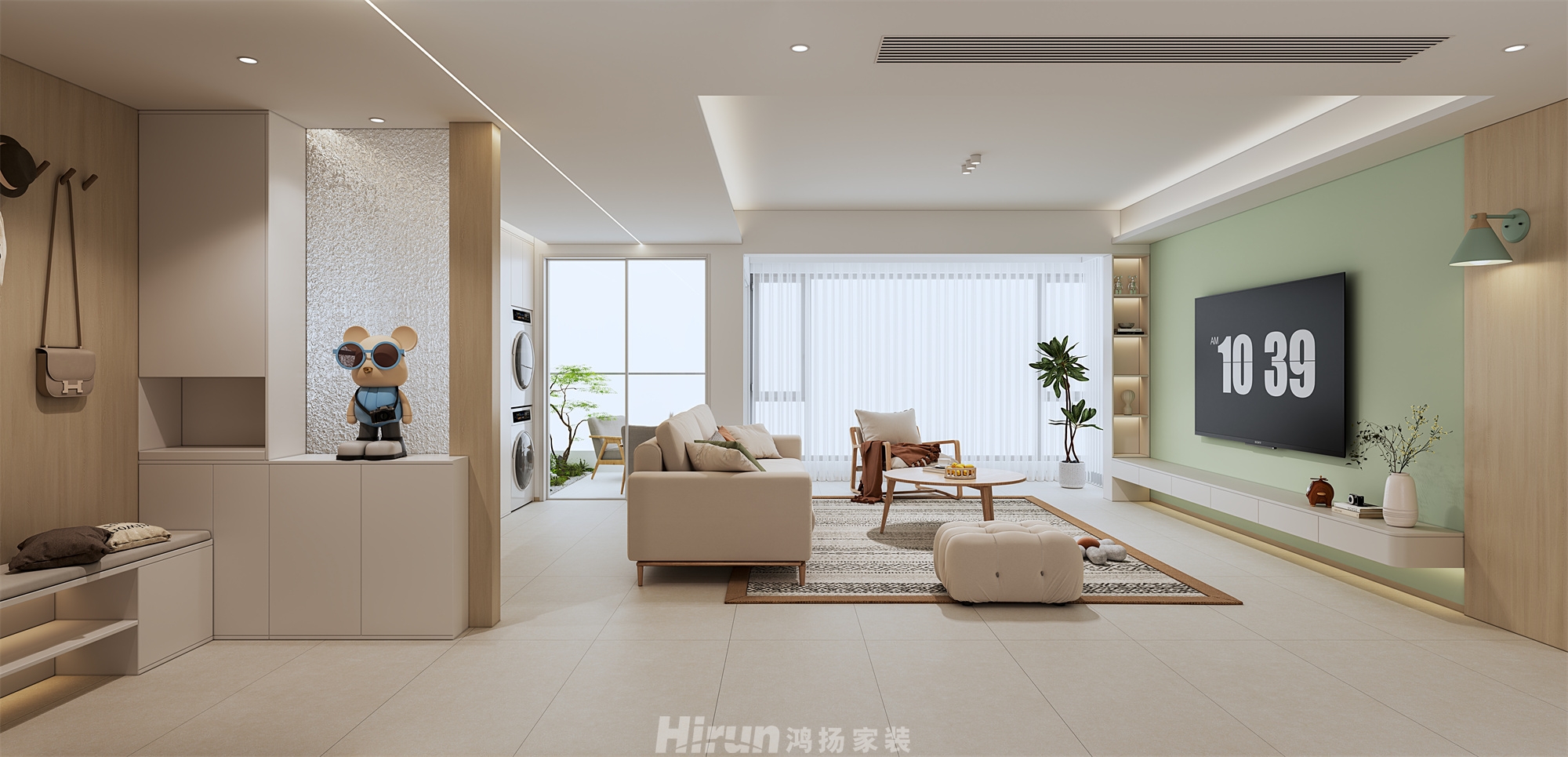 保利和光塵樾143㎡北歐之光四居室 裝修案例效果圖-3