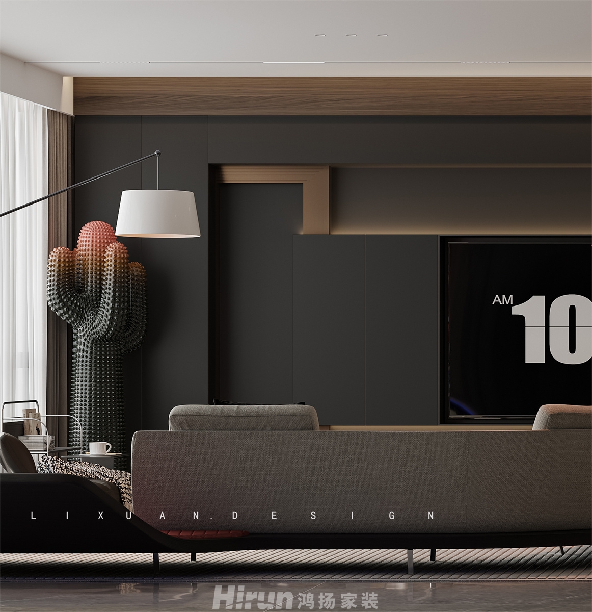 保利天匯170㎡雅致現代大平層 裝修案例效果圖-4