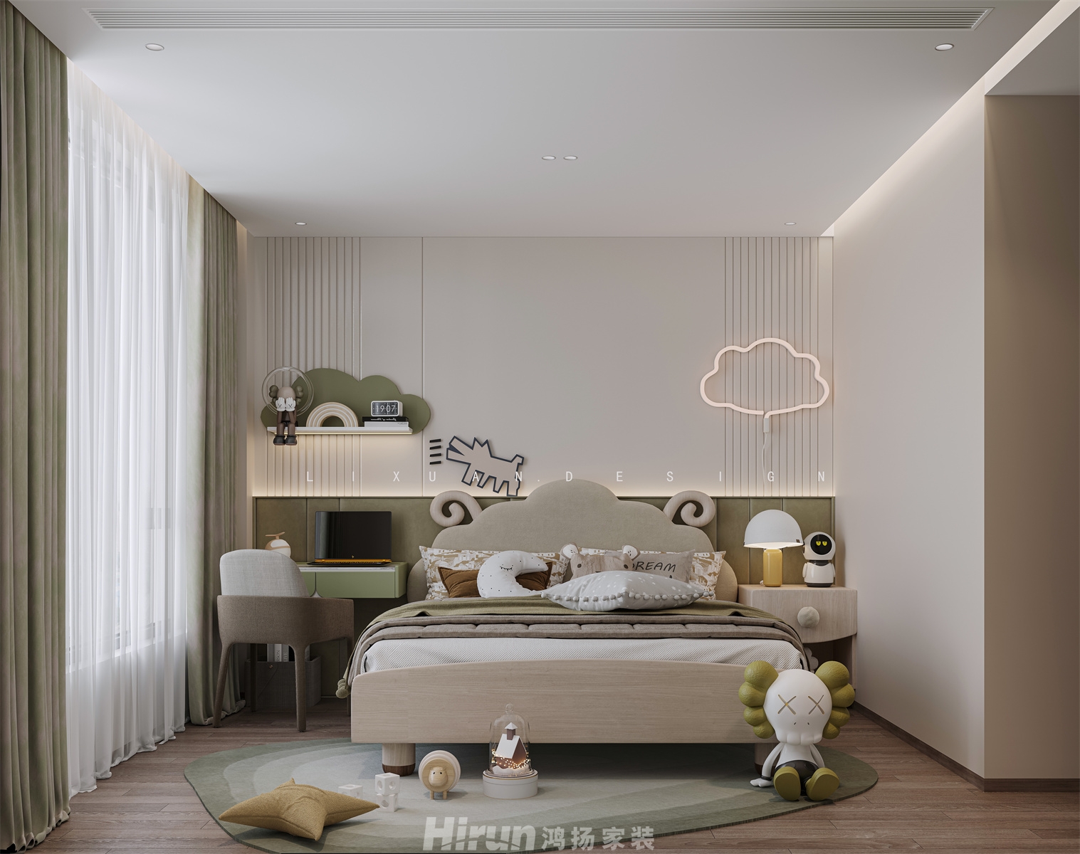 保利天匯170㎡雅致現代大平層 裝修案例效果圖-5