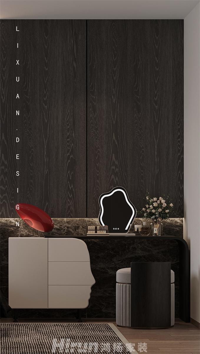 保利天匯170㎡雅致現代大平層 裝修案例效果圖-2