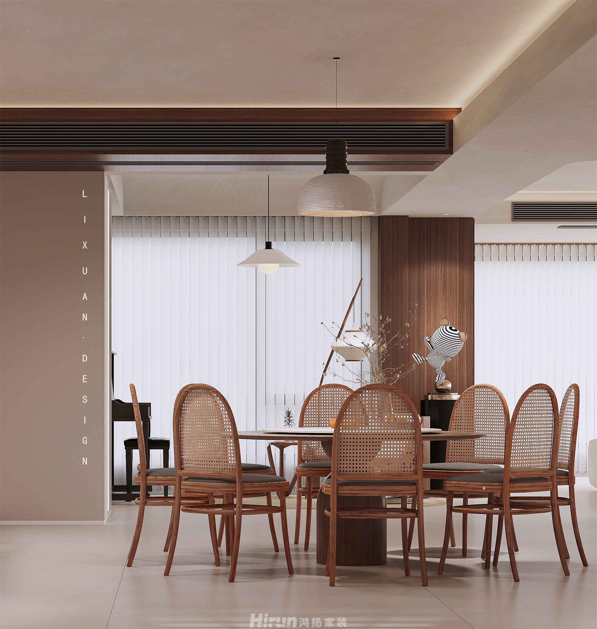 麓隱桐溪180㎡優(yōu)雅繽紛大平層 裝修案例效果圖-13