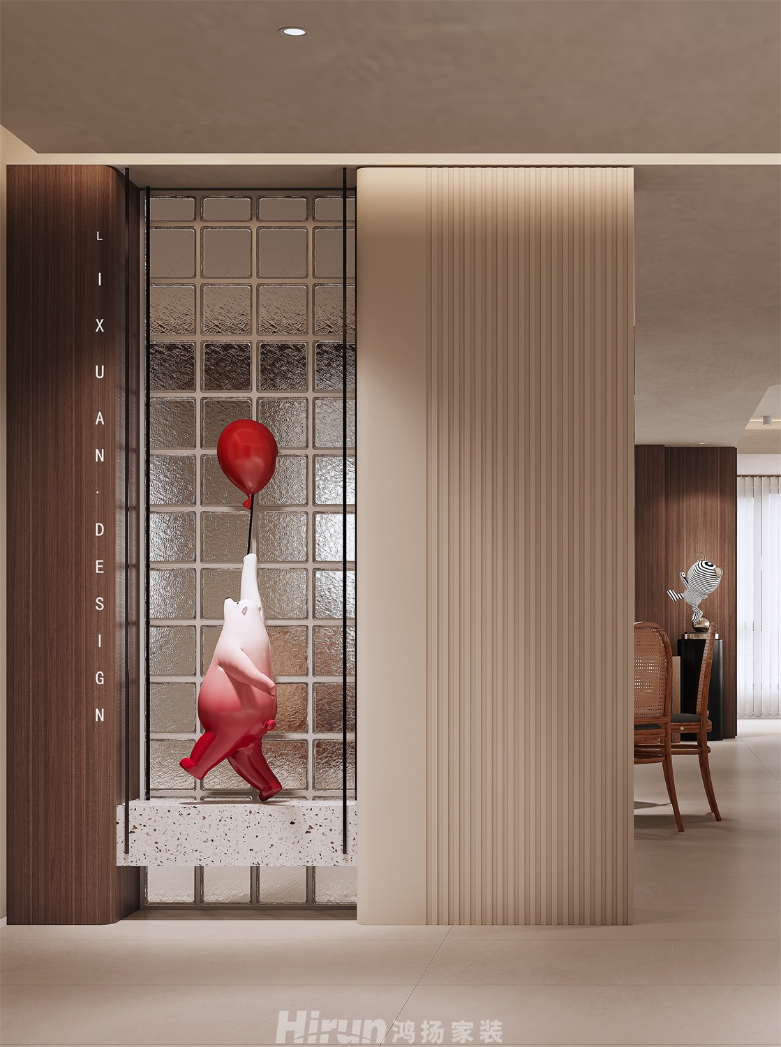 麓隱桐溪180㎡優(yōu)雅繽紛大平層 裝修案例效果圖-5