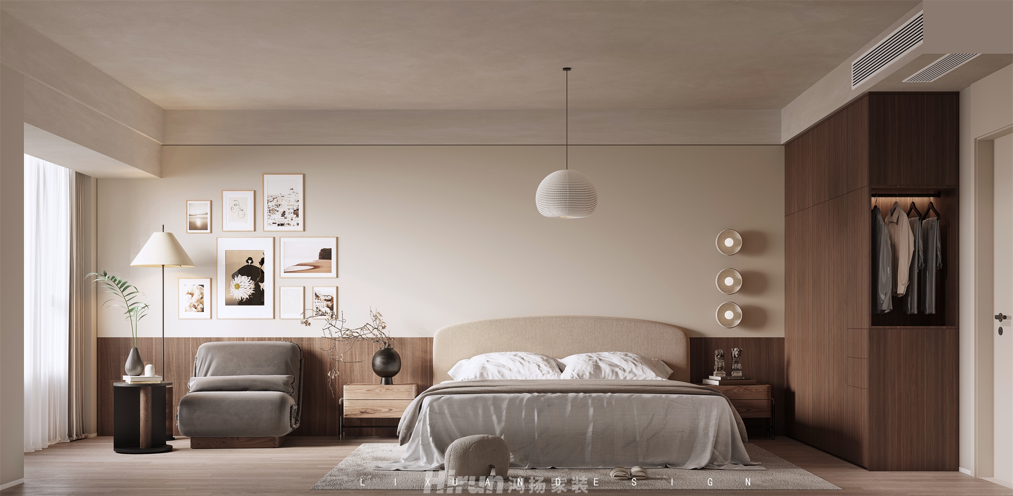 麓隱桐溪180㎡優(yōu)雅繽紛大平層 裝修案例效果圖-4