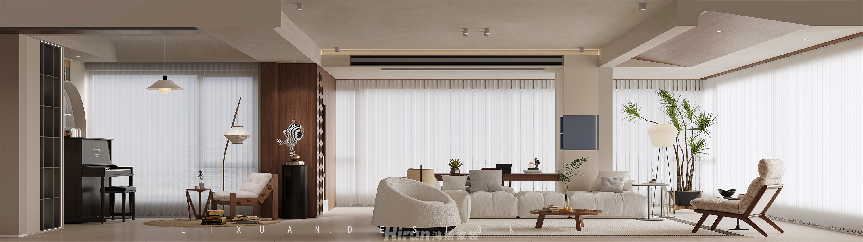 麓隱桐溪180㎡優(yōu)雅繽紛大平層 裝修案例效果圖-9