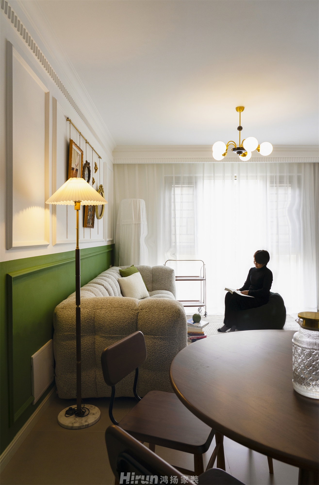 北京御園130㎡復古風潮四居室 裝修案例實景圖-6