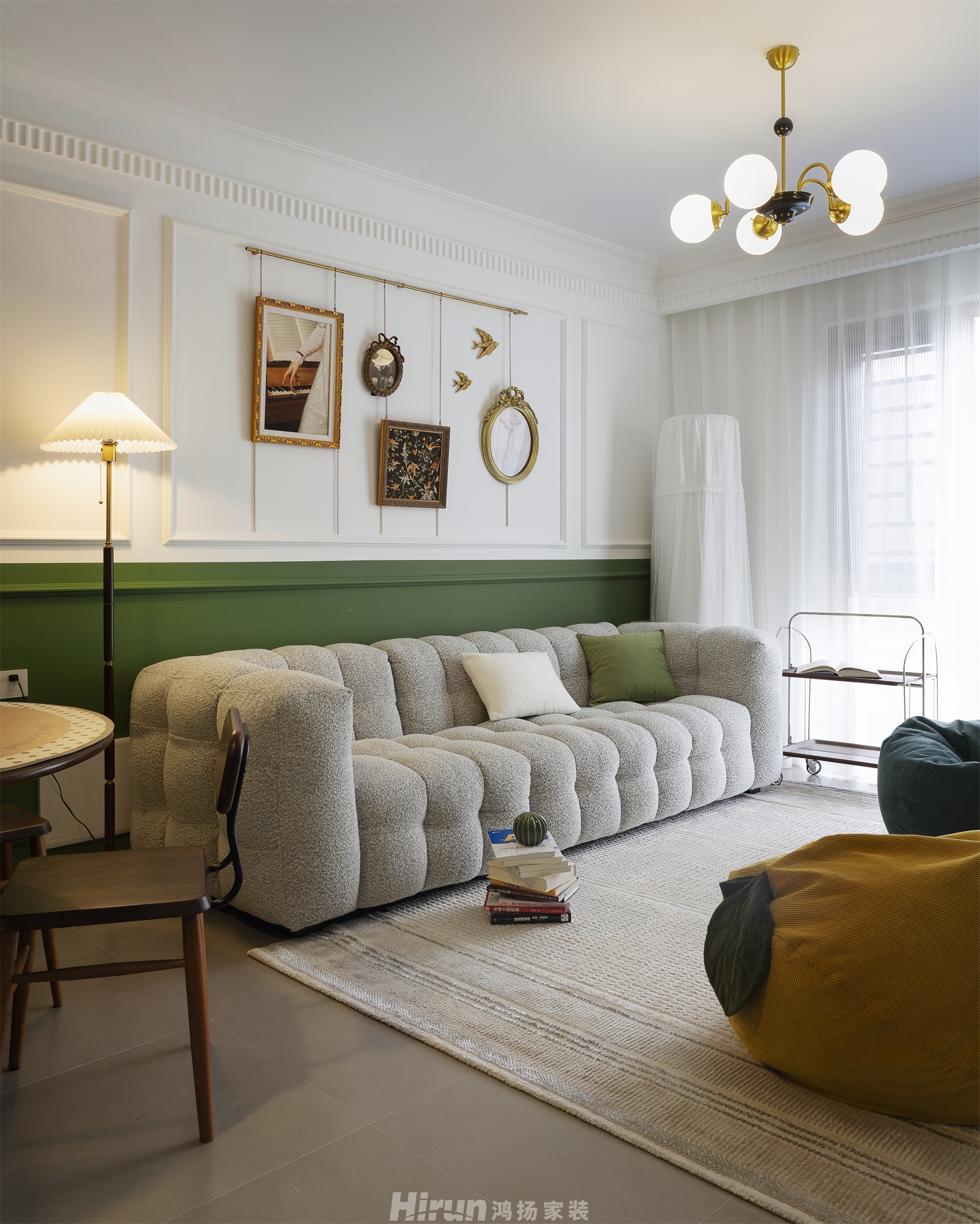 北京御園130㎡復古風潮四居室 裝修案例實景圖-8