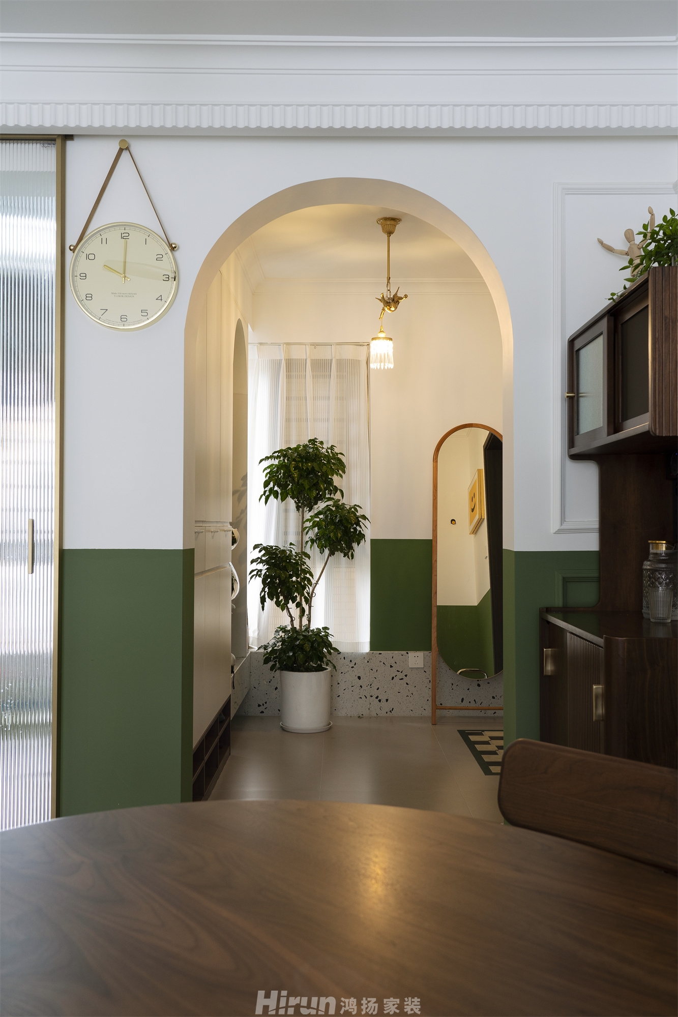 北京御園130㎡復古風潮四居室 裝修案例實景圖-4