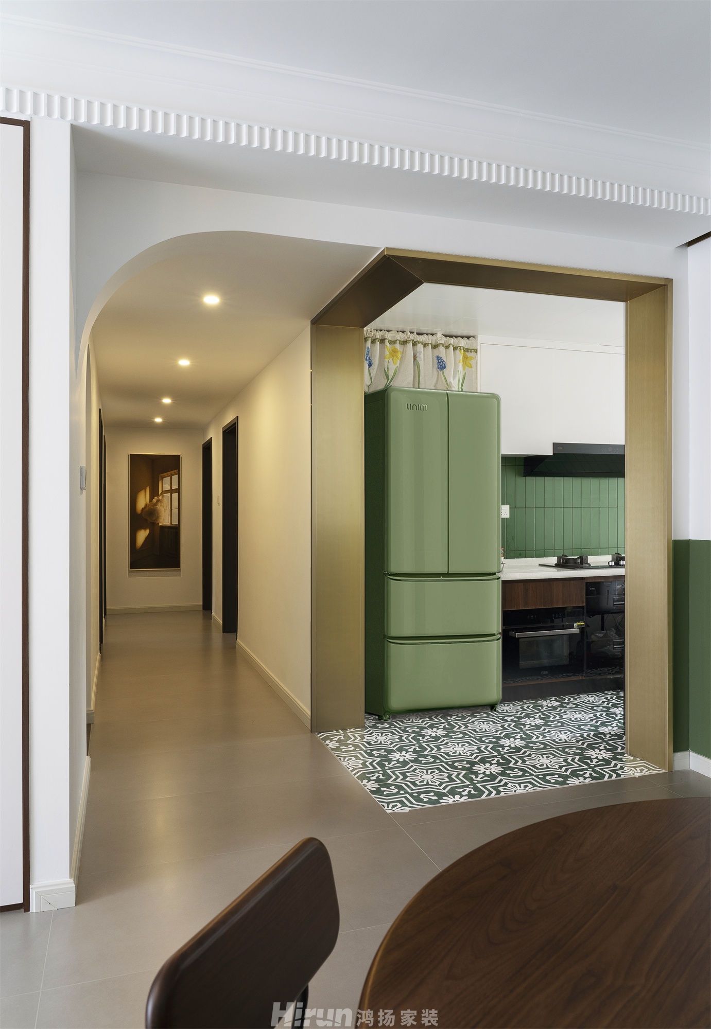 北京御園130㎡復古風潮四居室 裝修案例實景圖-2