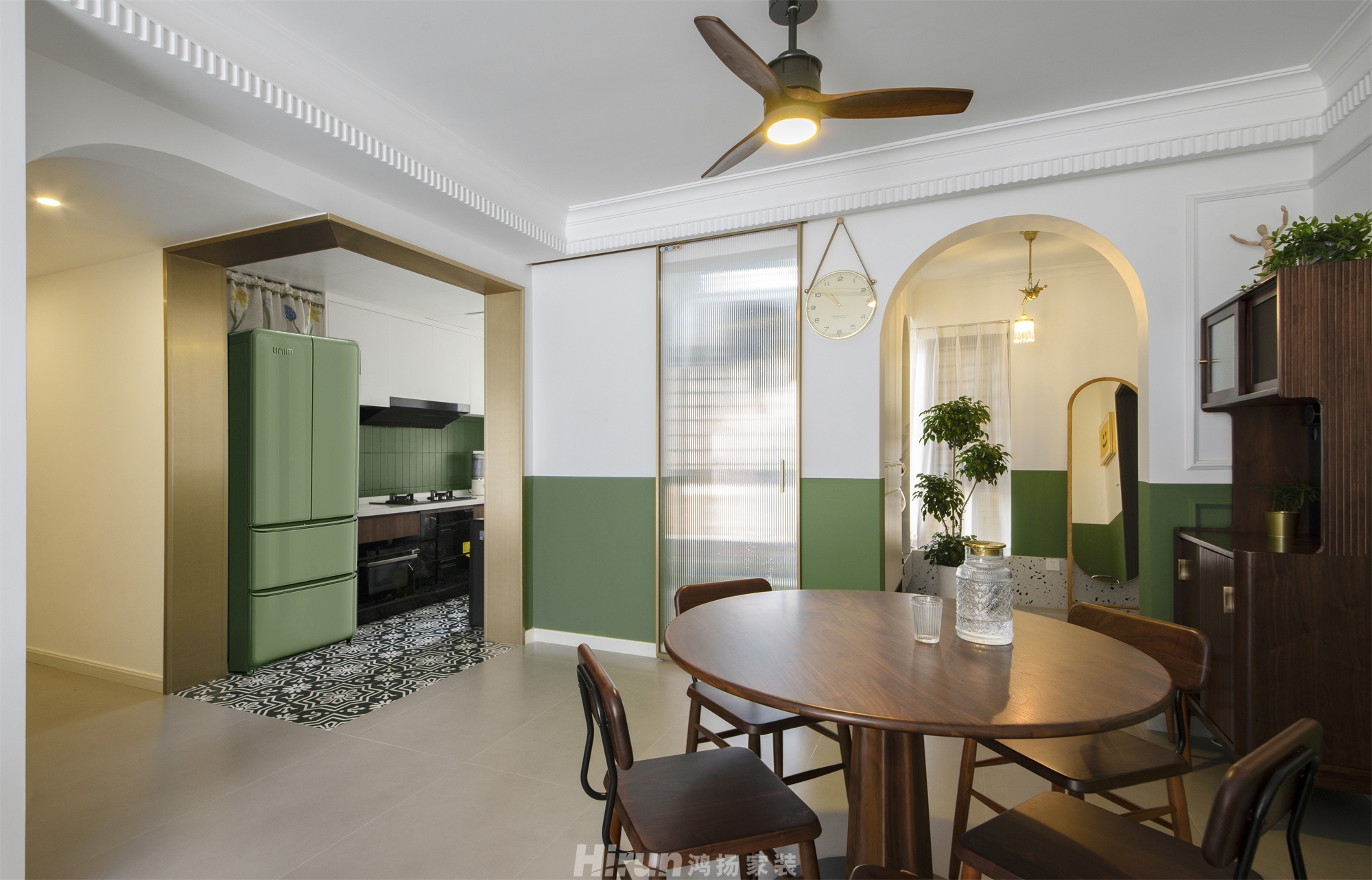 北京御園130㎡復古風潮四居室 裝修案例實景圖-9