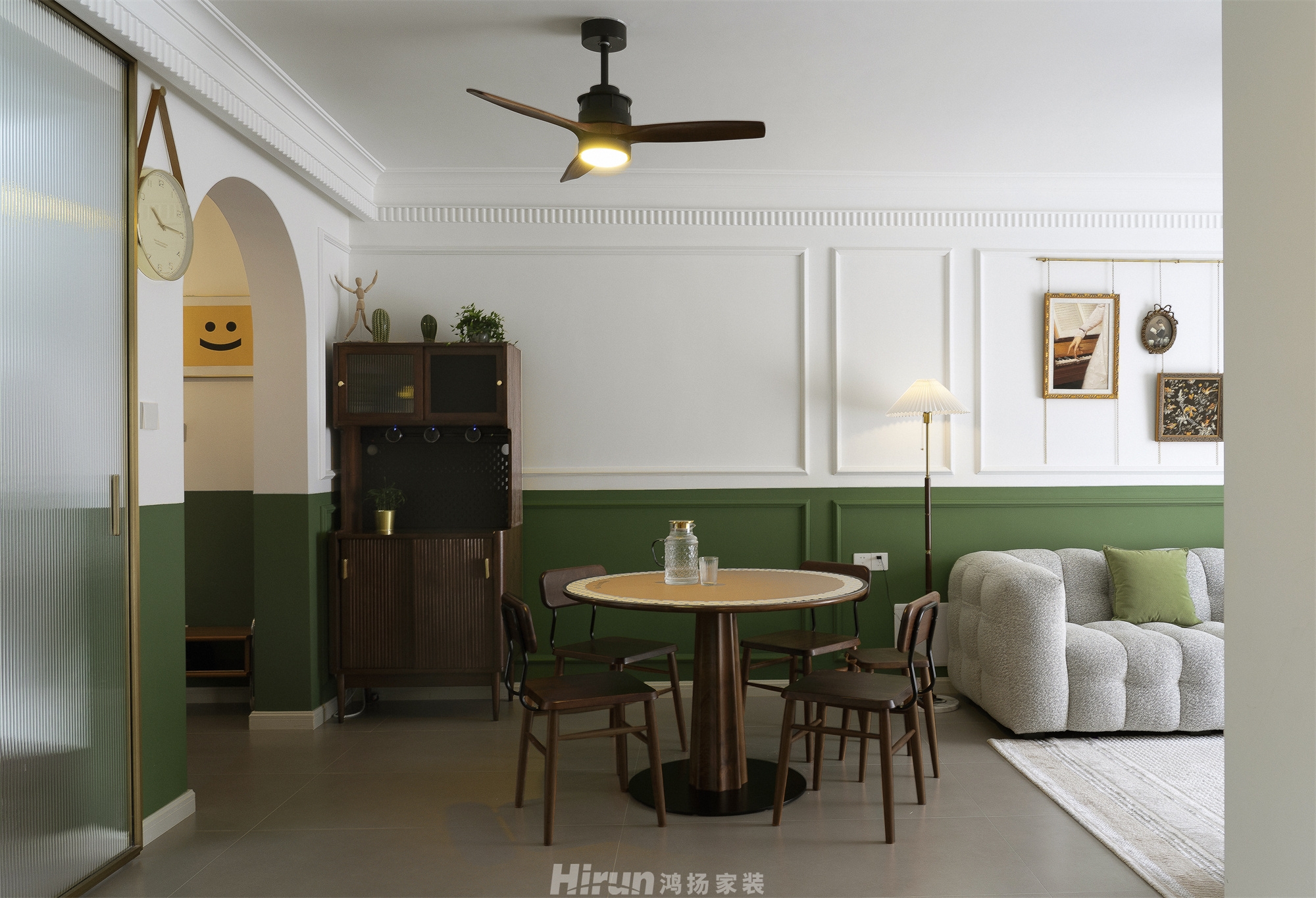 北京御園130㎡復古風潮四居室 裝修案例實景圖-11