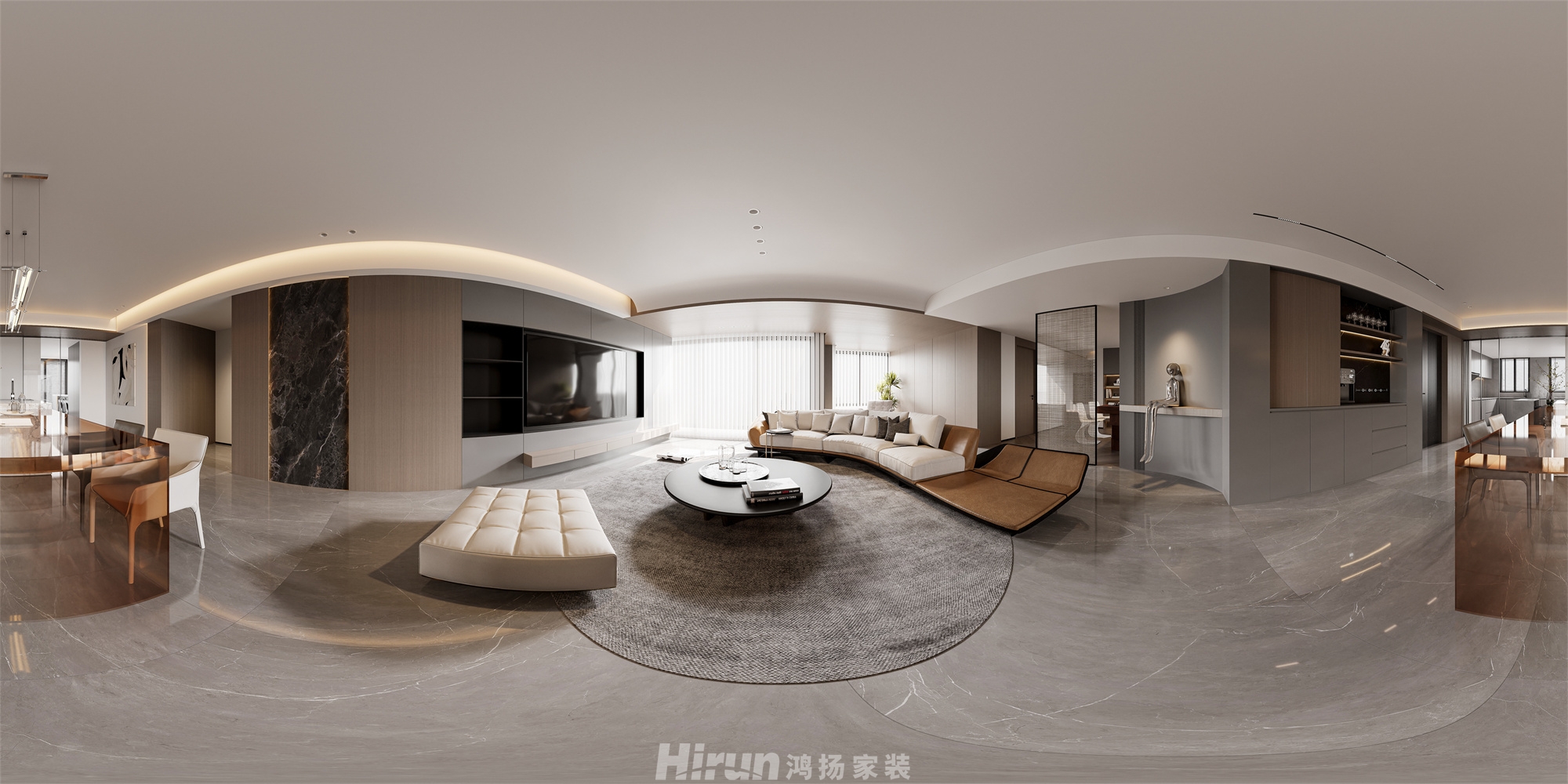 象山國際176㎡雅致現代四居室 裝修案例效果圖-8