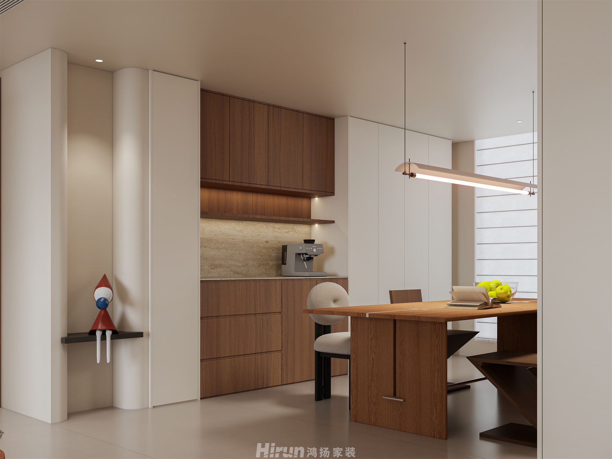 中建鈺和城165㎡雅致現代四居室 裝修案例效果圖-3