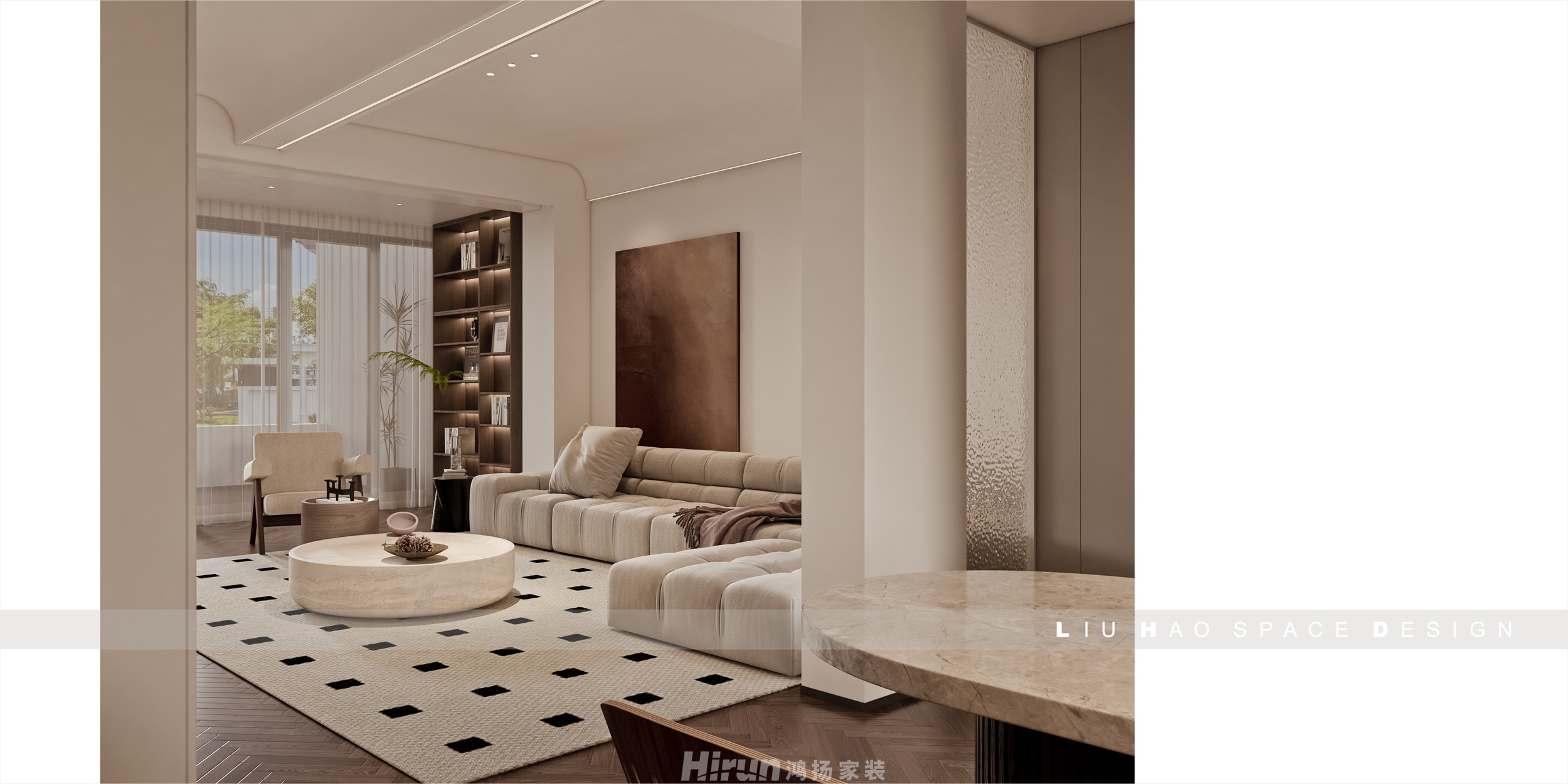 上置綠洲雅賓利180㎡復(fù)古風(fēng)潮復(fù)式 裝修案例效果圖-2