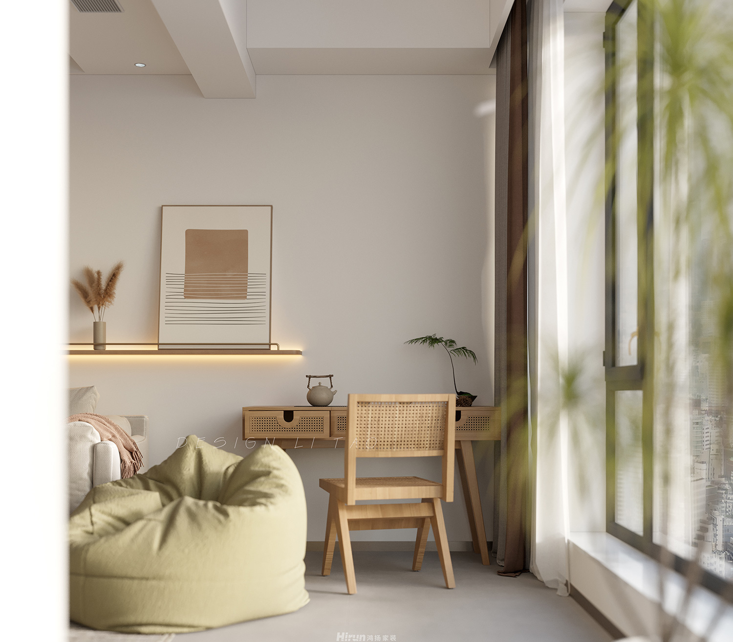 融創上東區115㎡北歐之光三居室 裝修案例效果圖-6