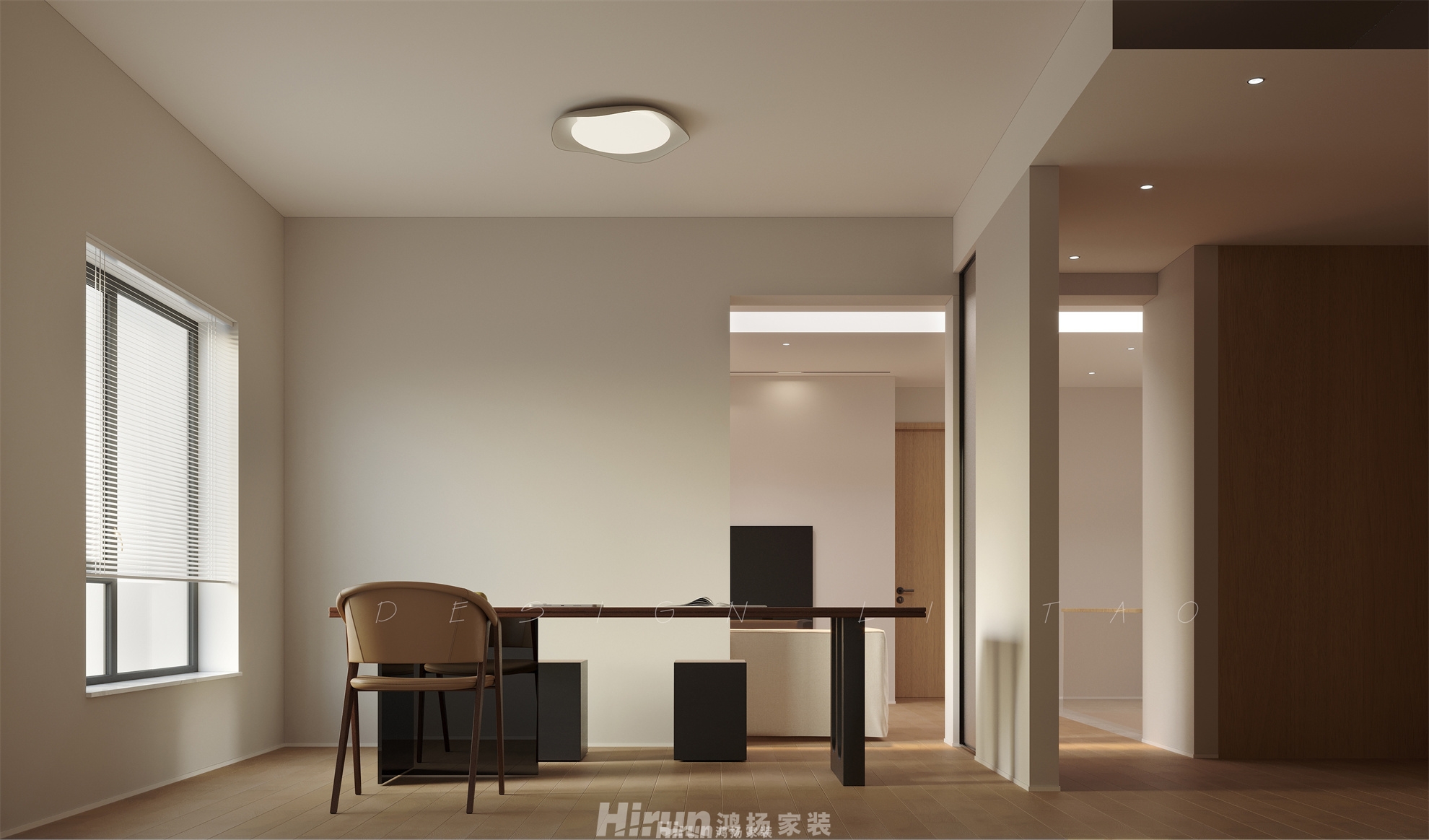 新城明昱東方238㎡北歐之光復(fù)式 裝修案例效果圖-3