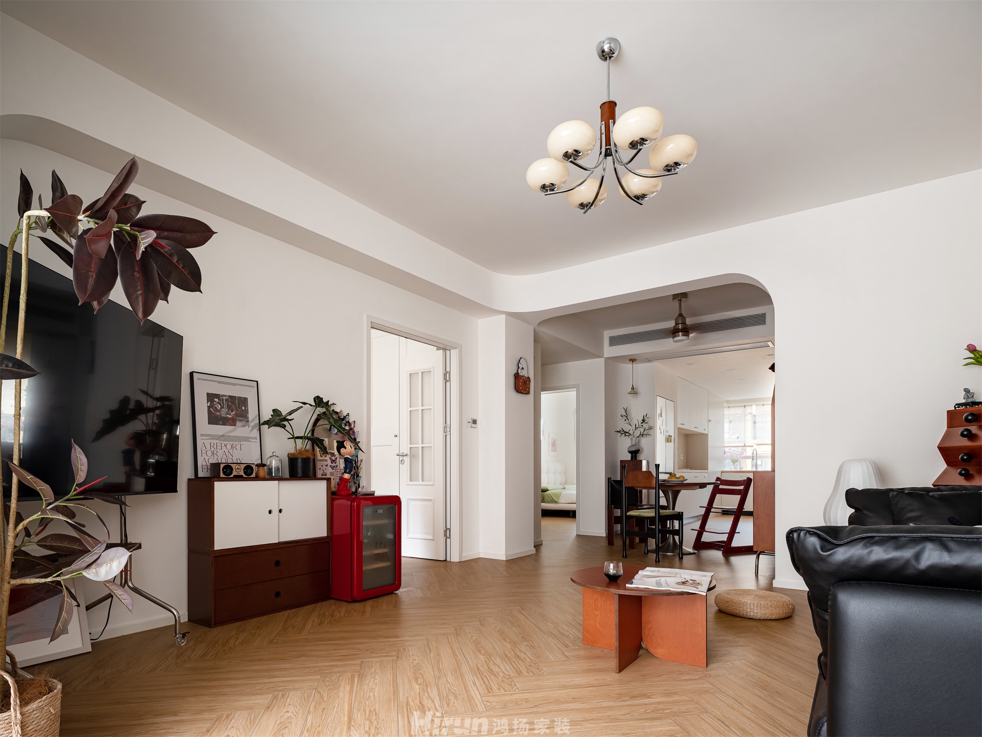 山語城90㎡北歐之光三居室 裝修案例實景圖-4