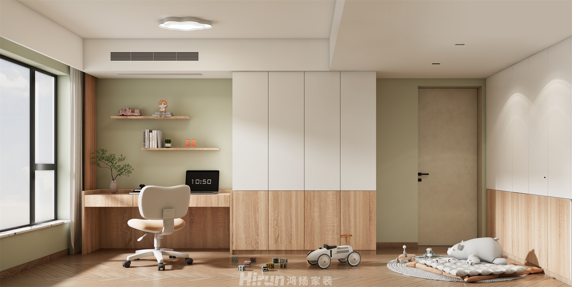 紫越香山180㎡藝術室界四居室 裝修案例效果圖-7