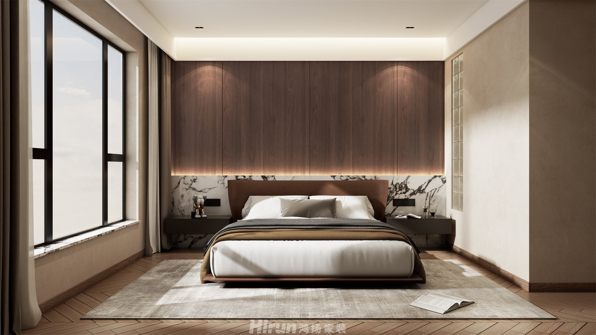 紫越香山180㎡藝術室界四居室 裝修案例效果圖-8