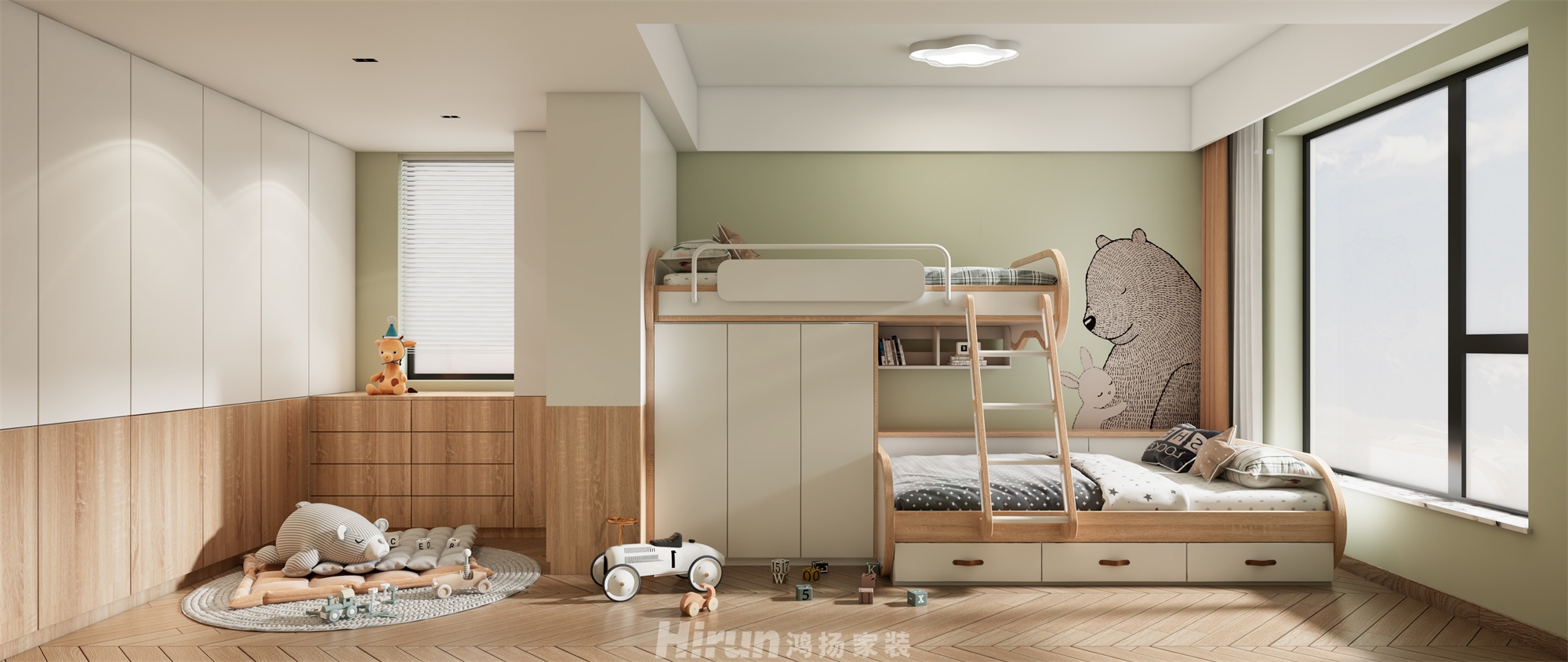 紫越香山180㎡藝術室界四居室 裝修案例效果圖-4