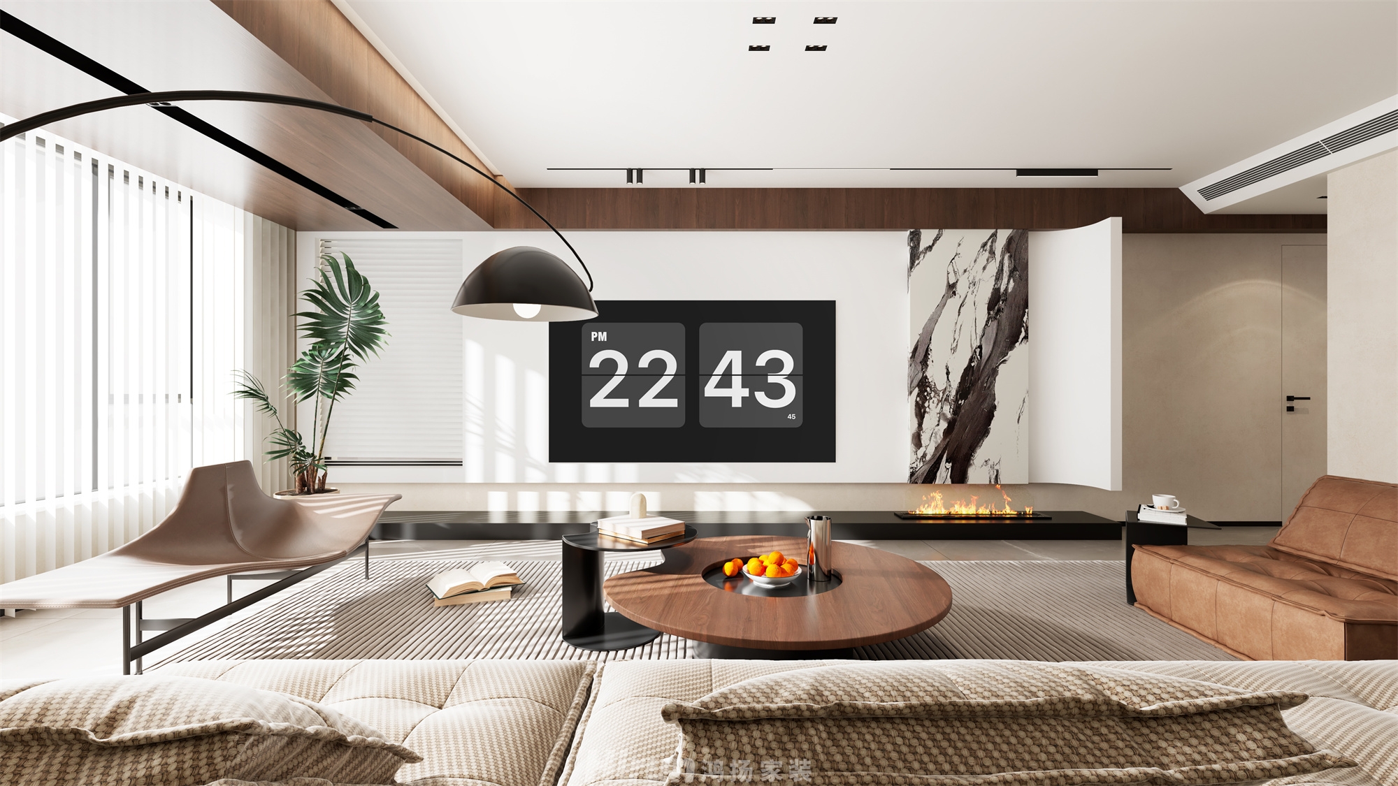 紫越香山180㎡藝術室界四居室 裝修案例效果圖-3