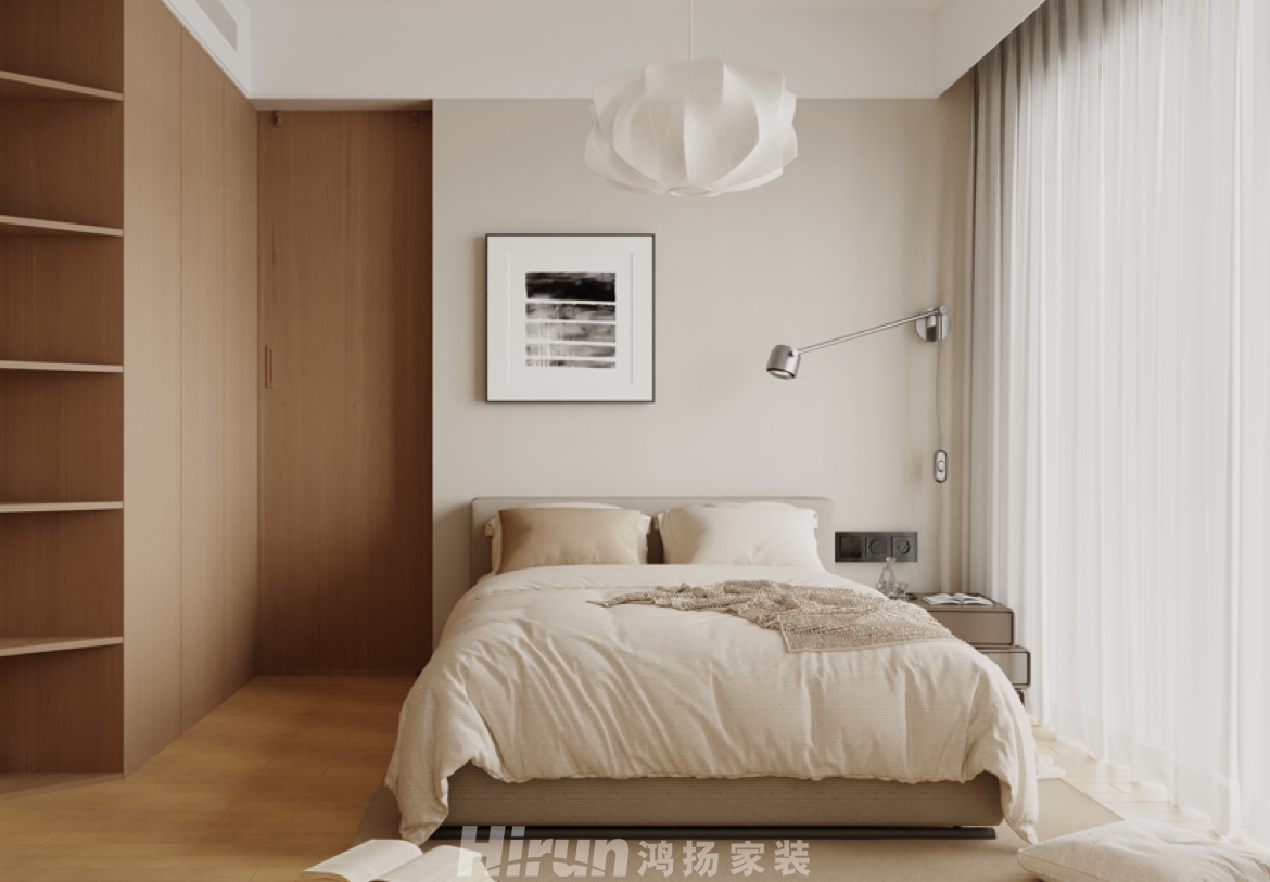 濱江學府140㎡復古風潮四居室 裝修案例效果圖-4