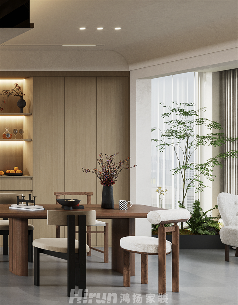 濱江學府140㎡復古風潮四居室 裝修案例效果圖-8