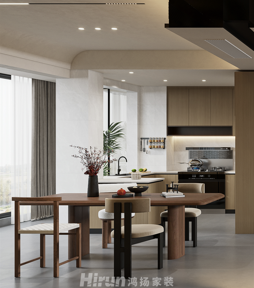 濱江學府140㎡復古風潮四居室 裝修案例效果圖-12