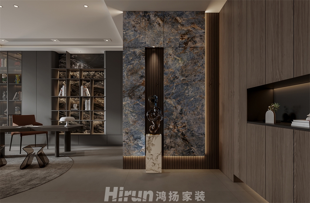 大漢湖山閱540㎡雅致現代別墅 裝修案例效果圖-2