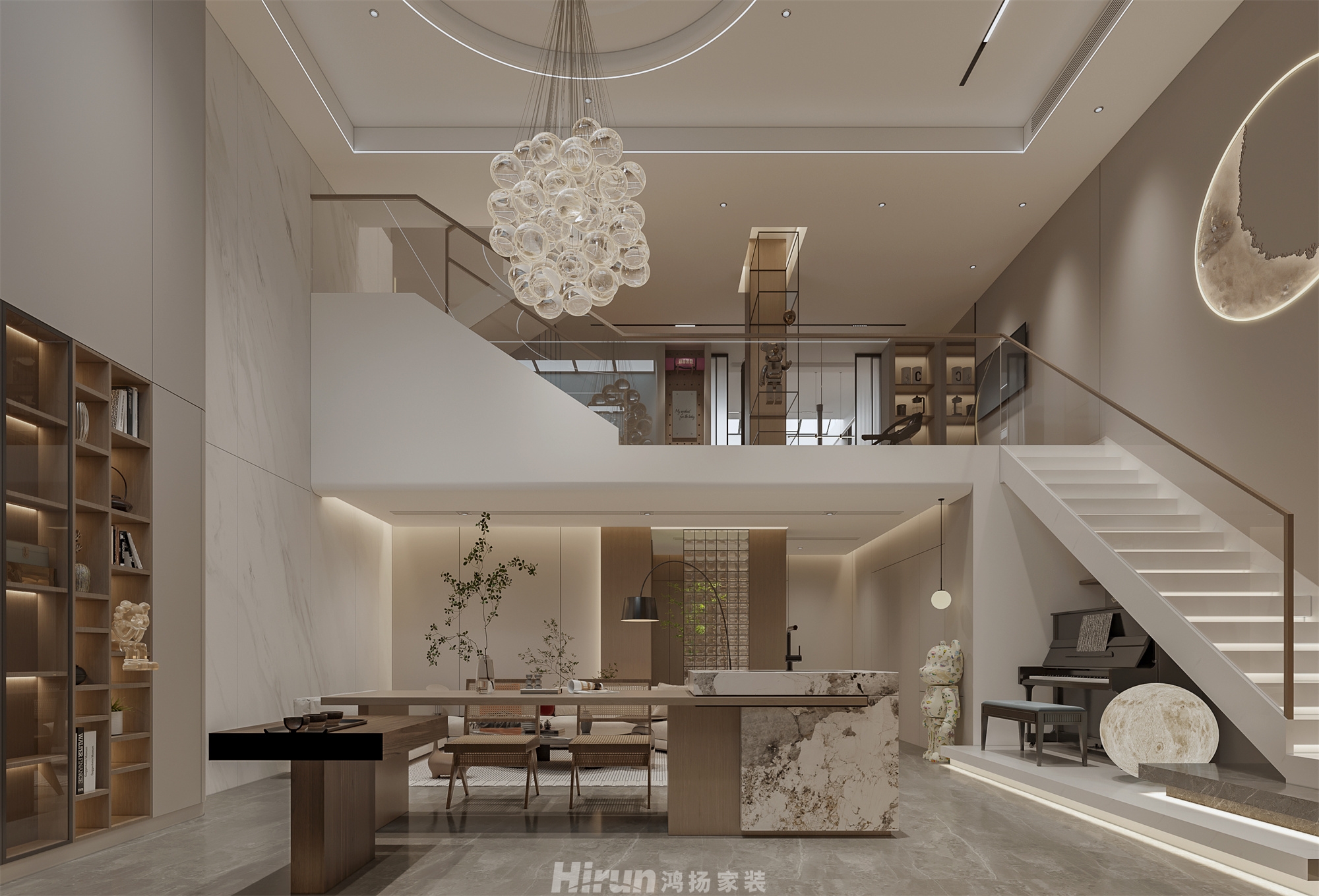 松雅院480㎡北歐之光別墅 裝修案例效果圖-6