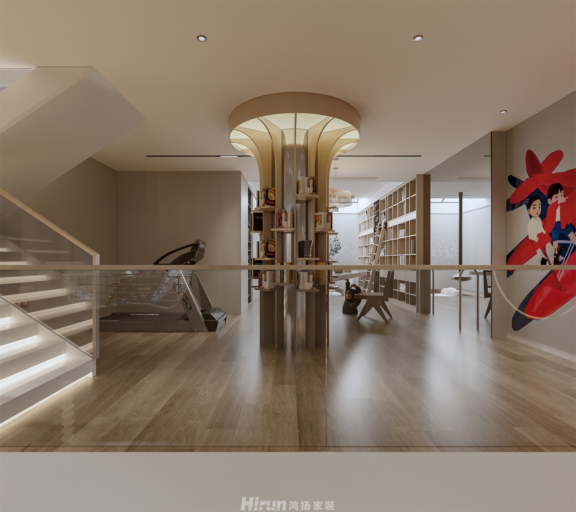 松雅院480㎡北歐之光別墅 裝修案例效果圖-17