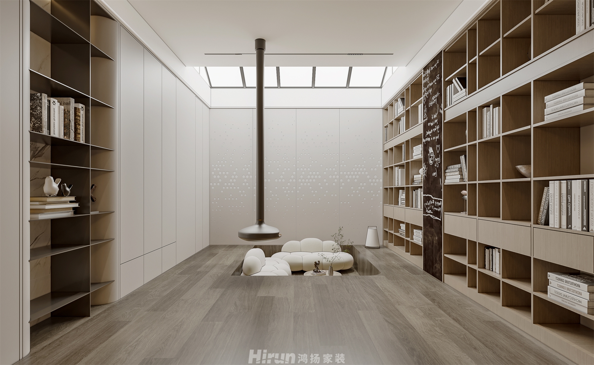 松雅院480㎡北歐之光別墅 裝修案例效果圖-7