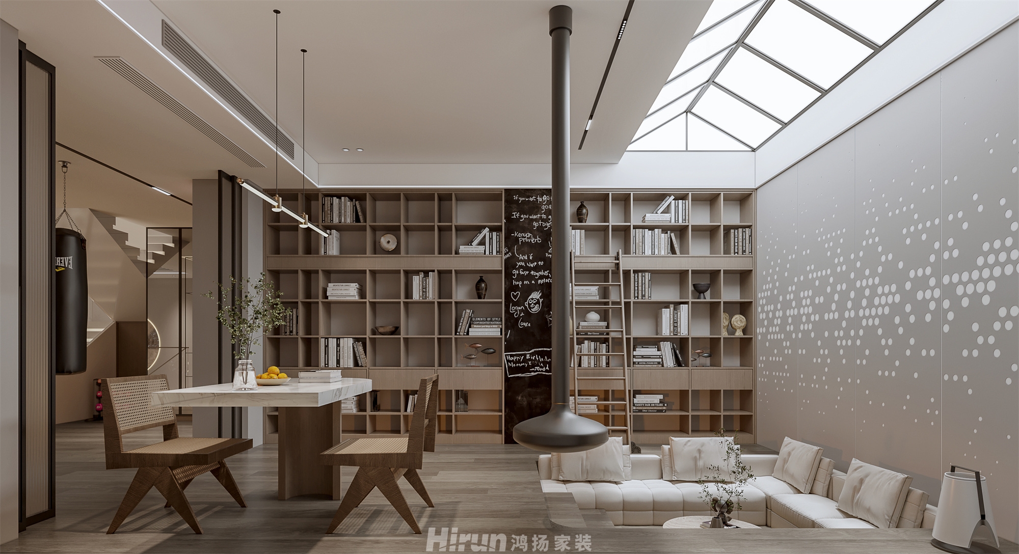 松雅院480㎡北歐之光別墅 裝修案例效果圖-11