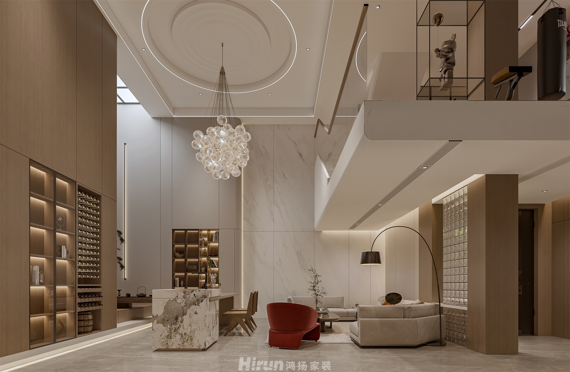 松雅院480㎡北歐之光別墅 裝修案例效果圖-19