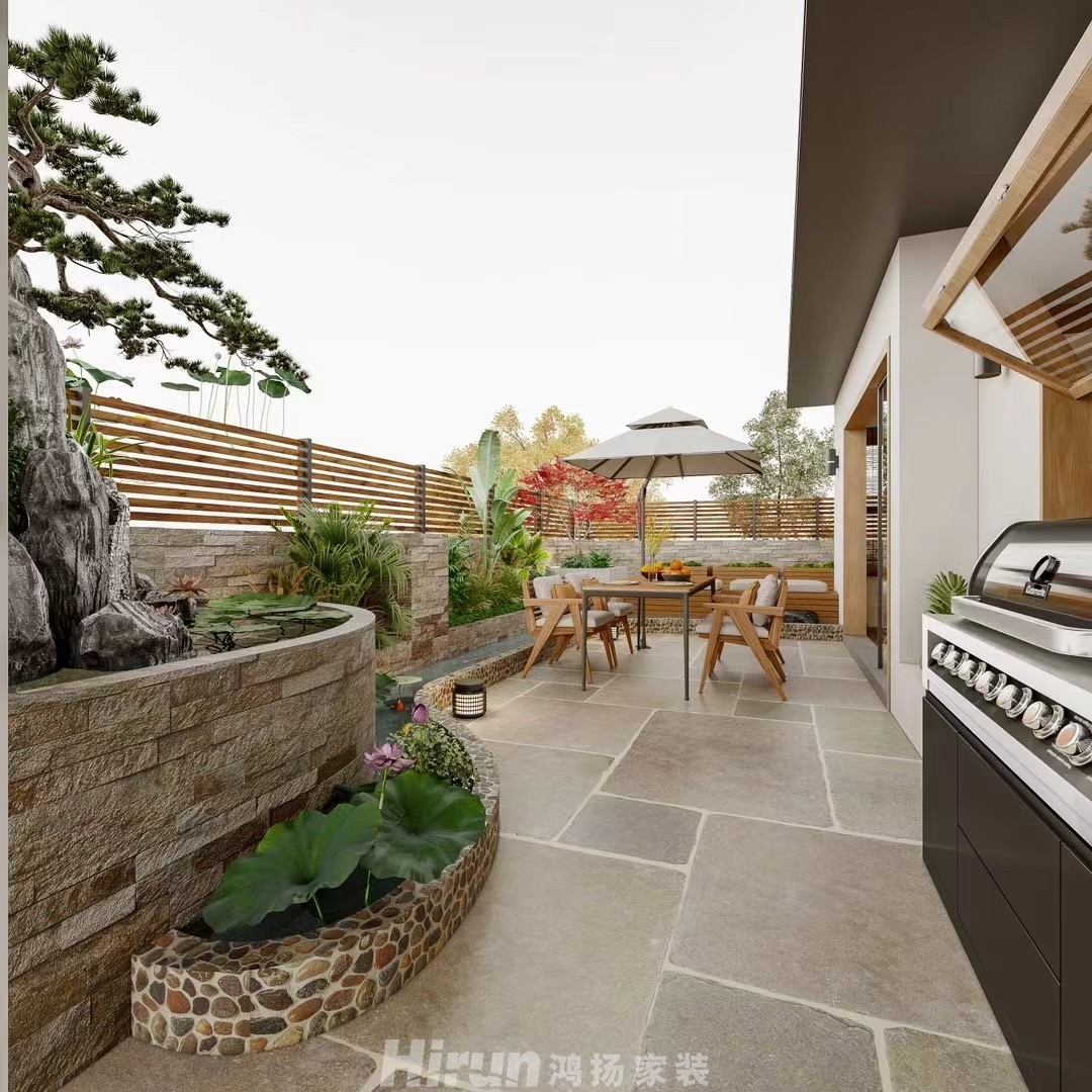 卓悅城420㎡復(fù)古風(fēng)潮別墅 裝修案例效果圖-4