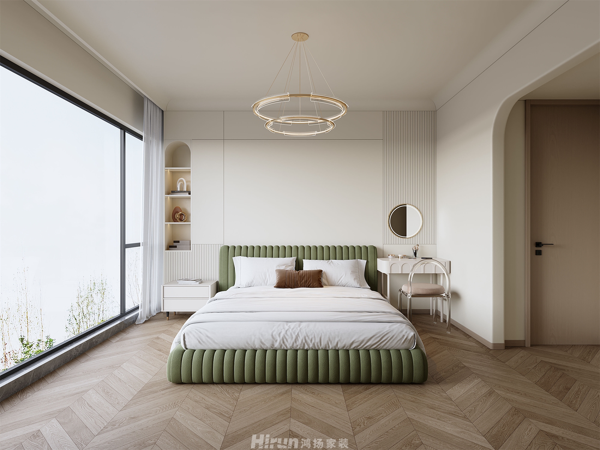 麓谷山湖郡180㎡藝術室界四居室 裝修案例效果圖-5