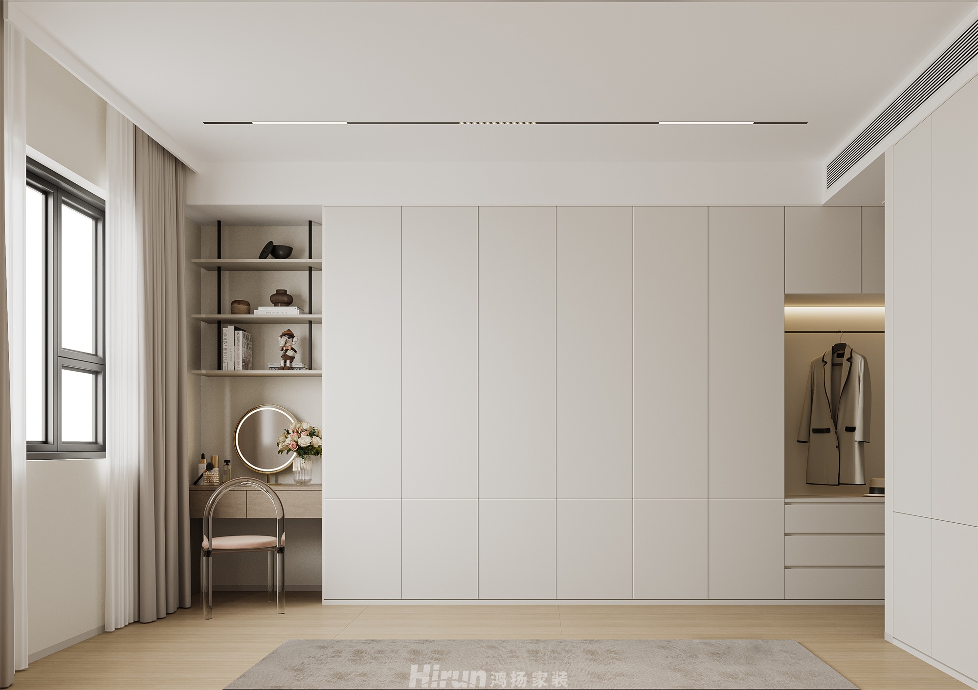 壹廷.福地家園230㎡極簡詫寂大平層 裝修案例效果圖-4