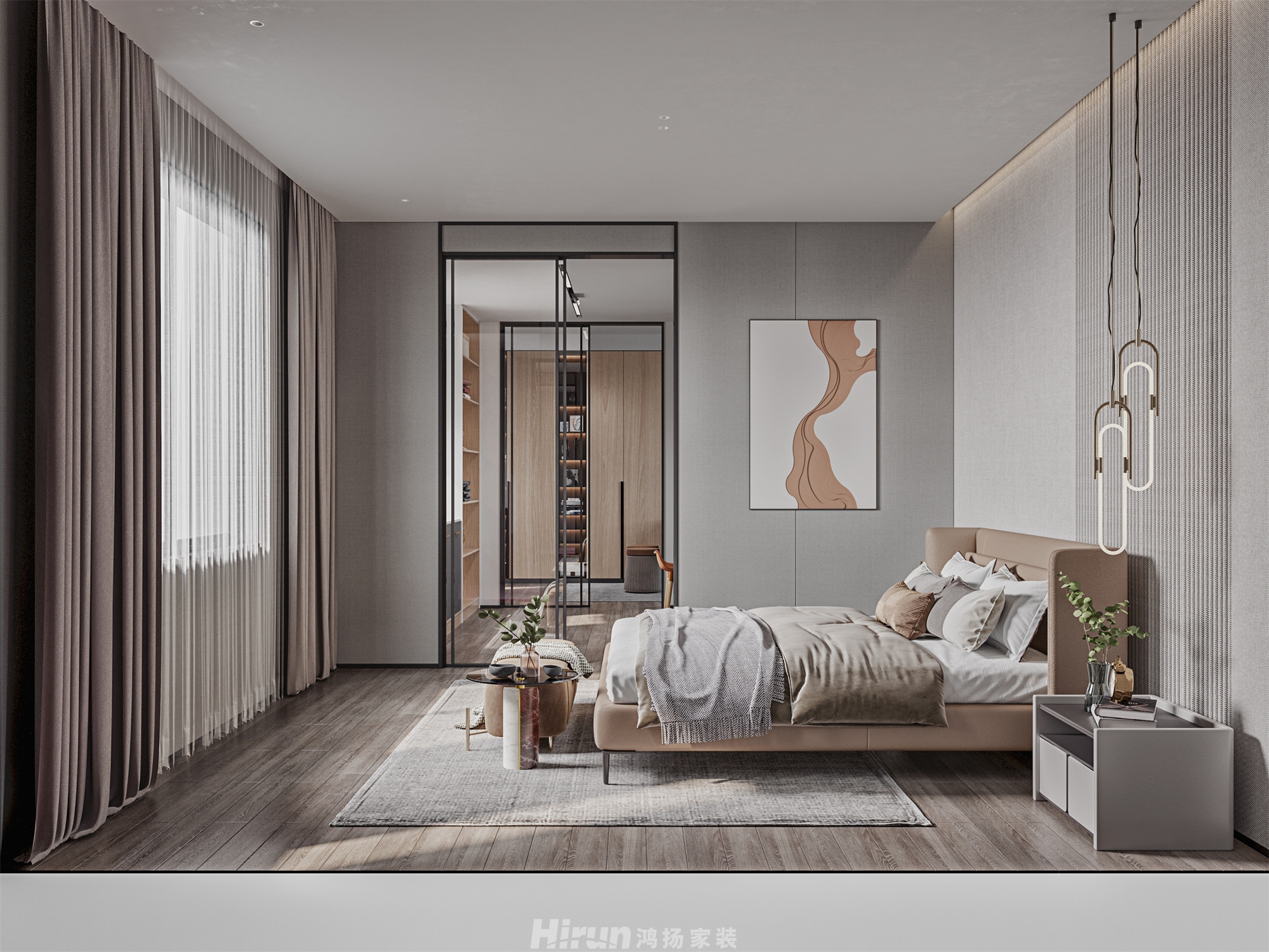 桃李江楠320㎡意境東方別墅 裝修案例效果圖-3