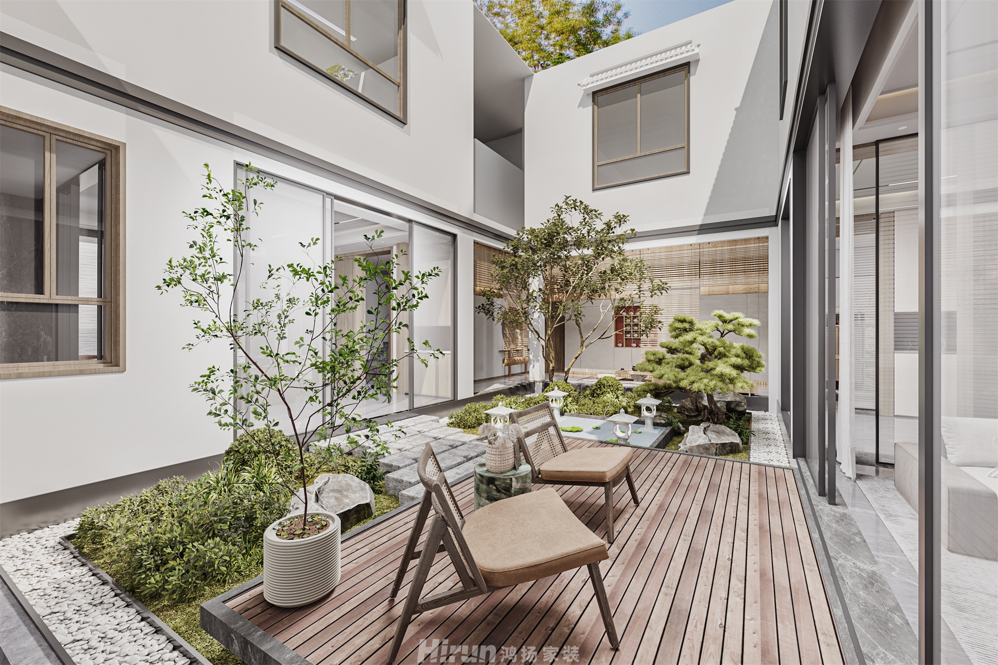 桃李江楠320㎡意境東方別墅 裝修案例效果圖-7