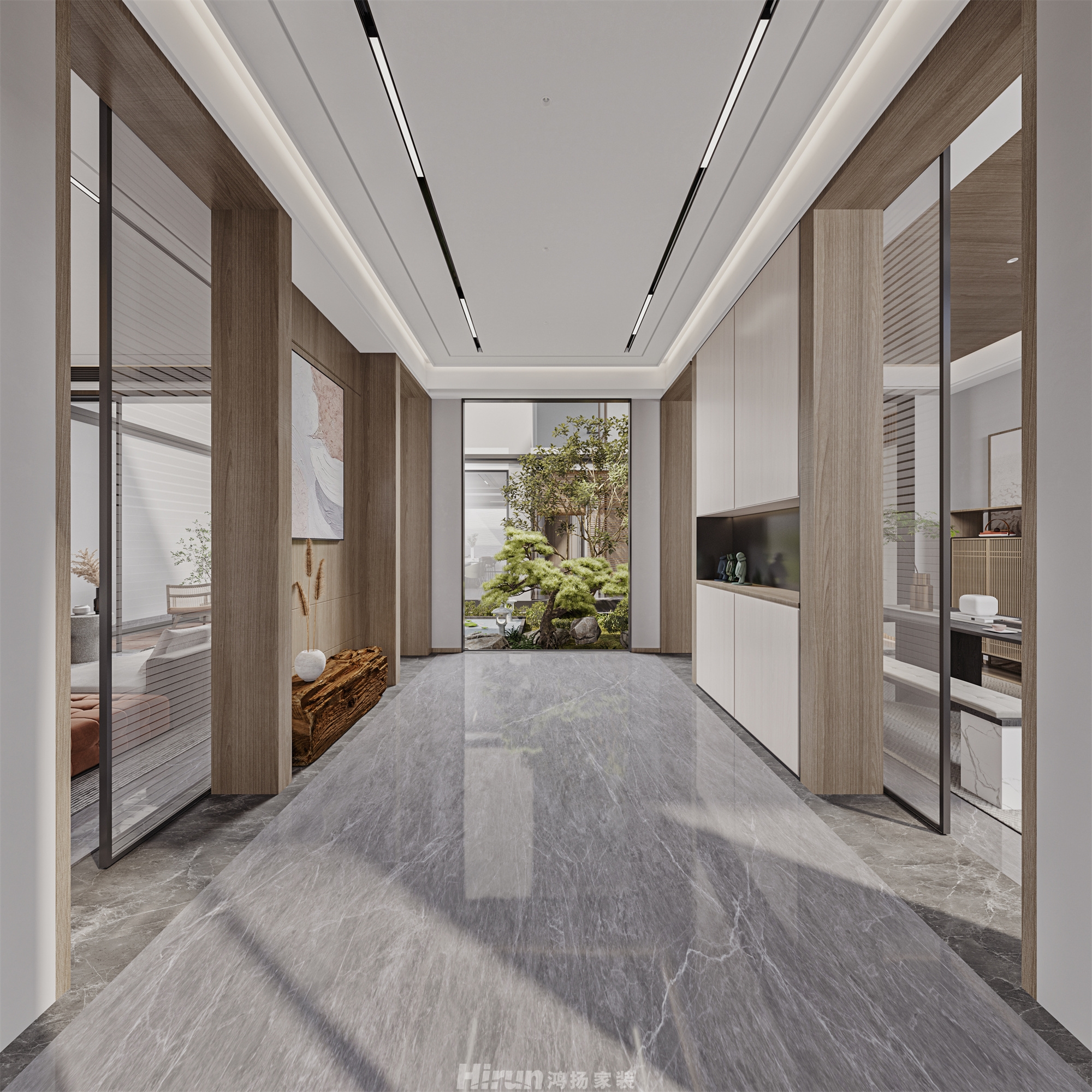 桃李江楠320㎡意境東方別墅 裝修案例效果圖-8