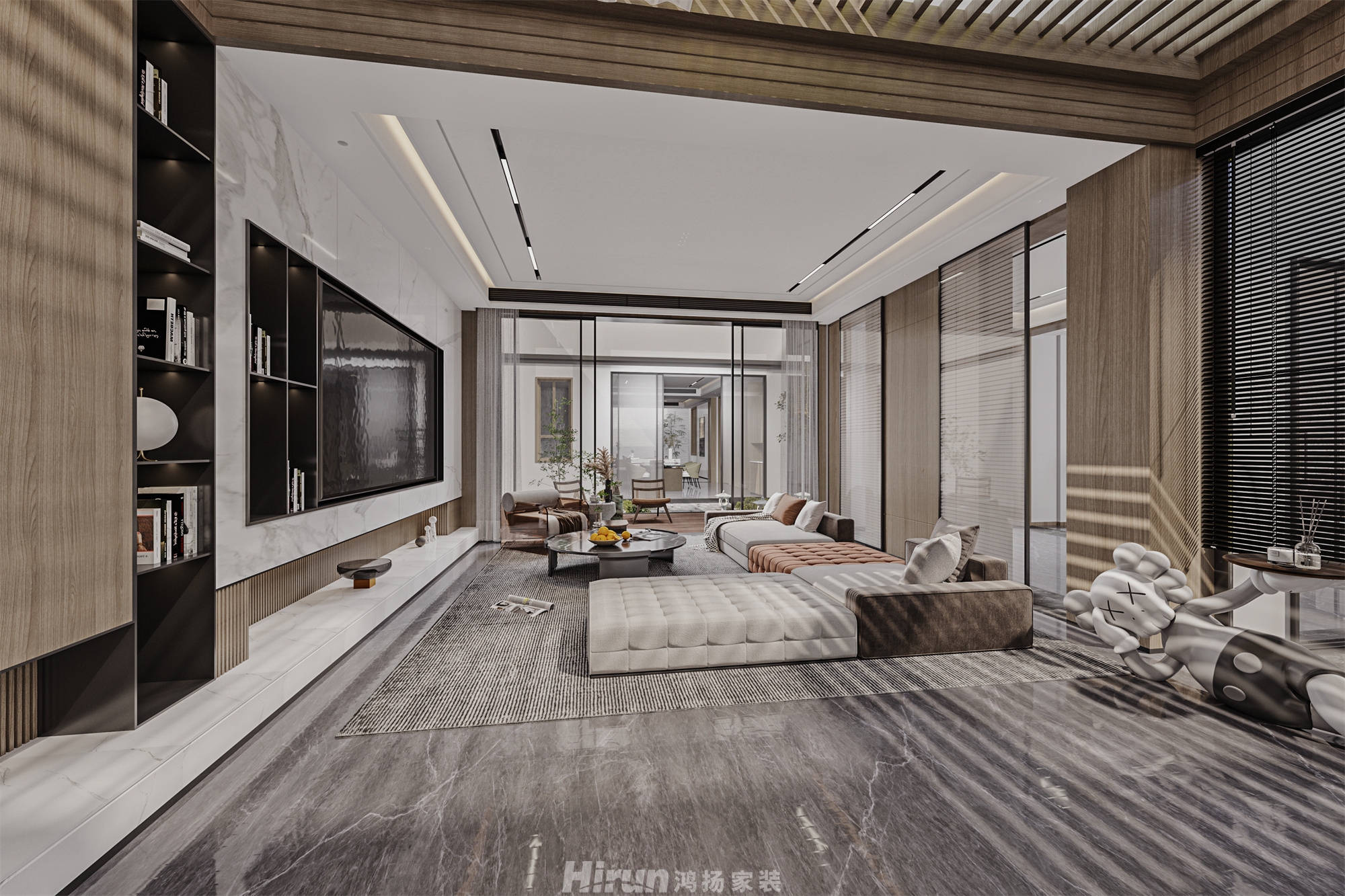 桃李江楠320㎡意境東方別墅 裝修案例效果圖-6