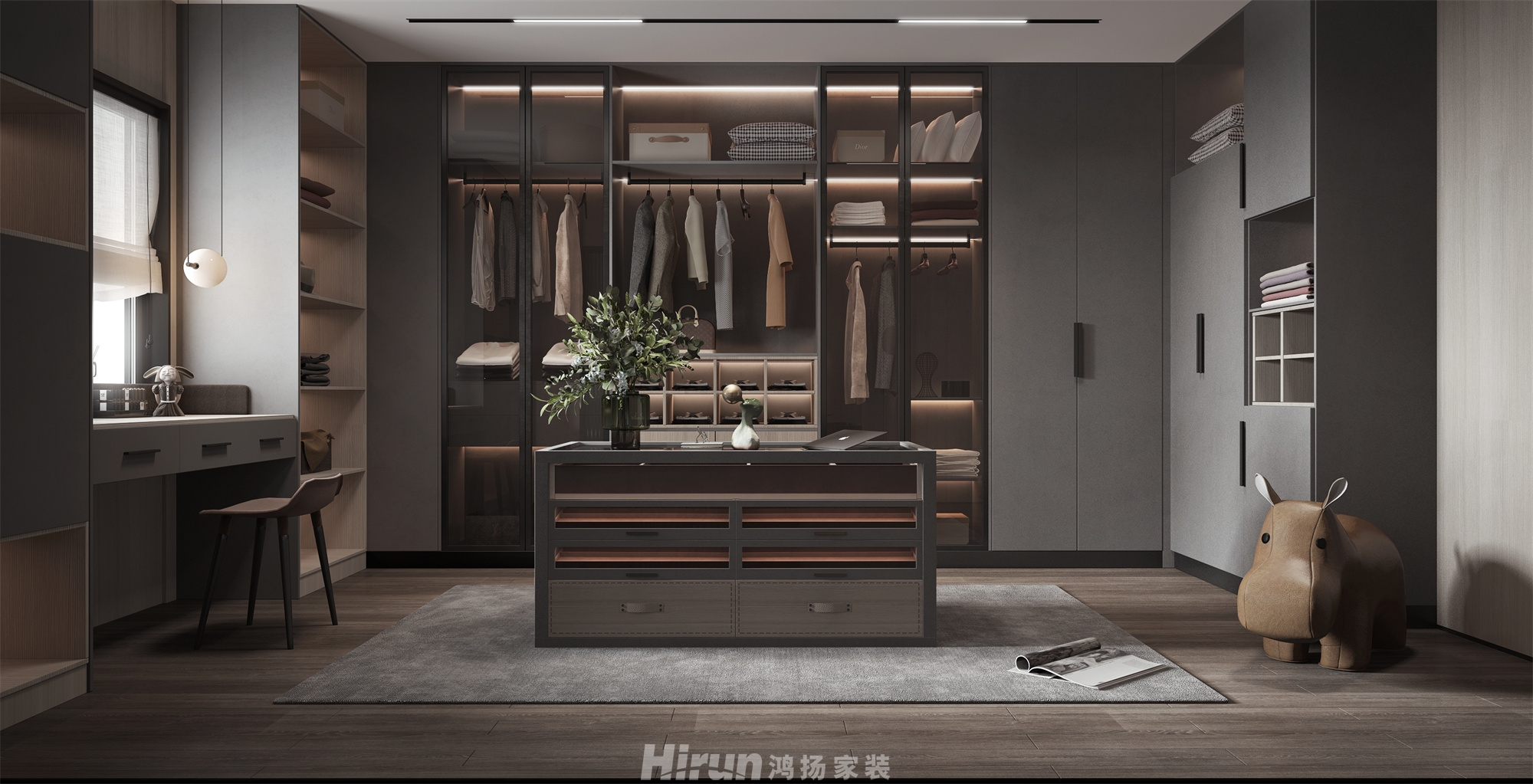 天鵝堡200㎡雅致現代別墅 裝修案例效果圖-2