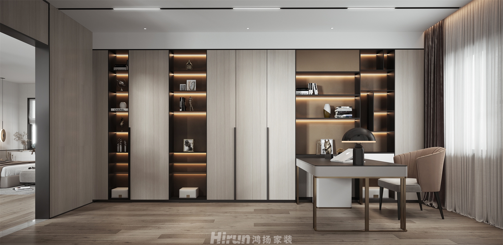 天鵝堡200㎡雅致現代別墅 裝修案例效果圖-1